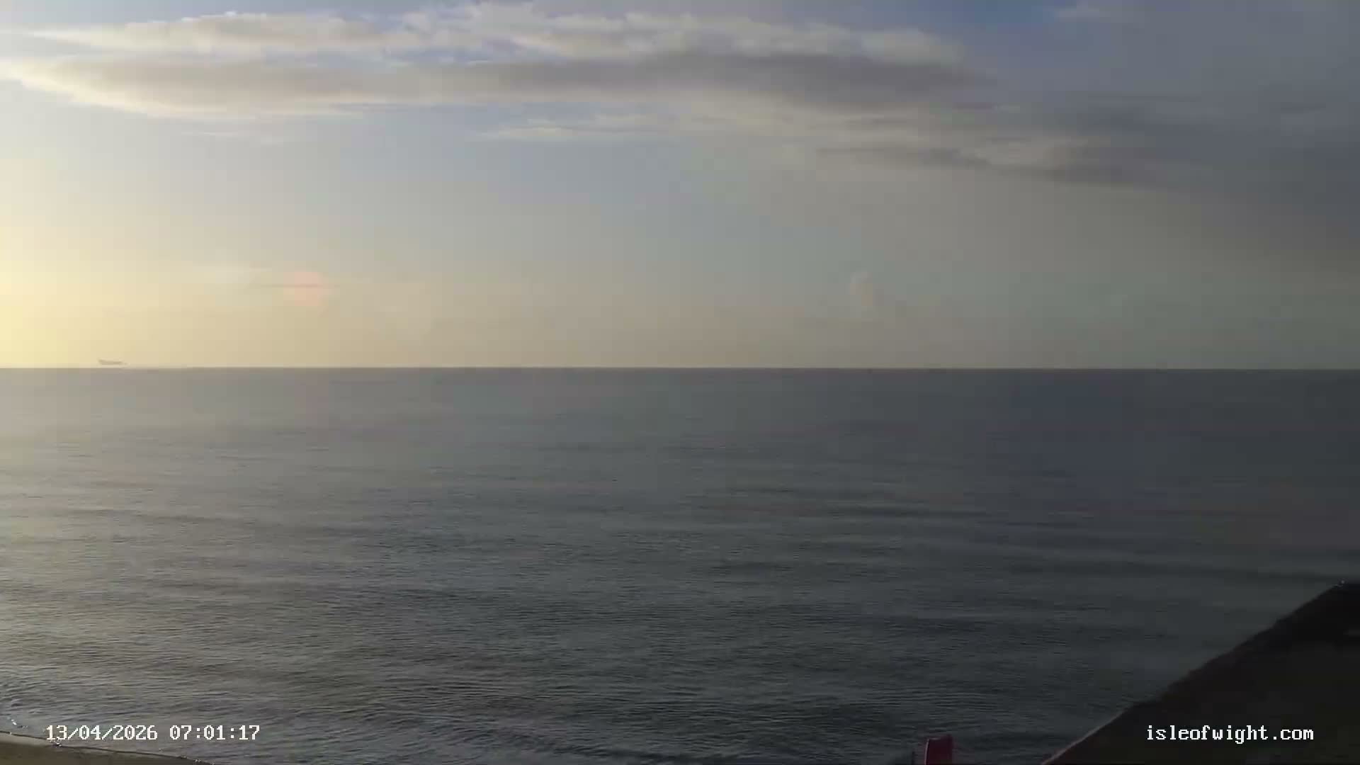 Sandown Beach Live Cam -Sandown, Isle of Wight, South East, England, United Kingdom