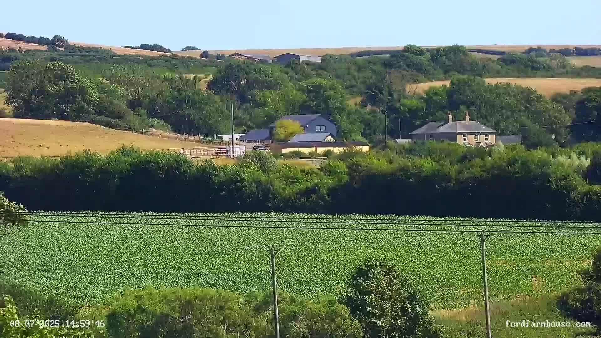 Whitwell Ford Farm House Countryside Live Cam - Whitwell, Isle of Wight, South East, England, United Kingdom