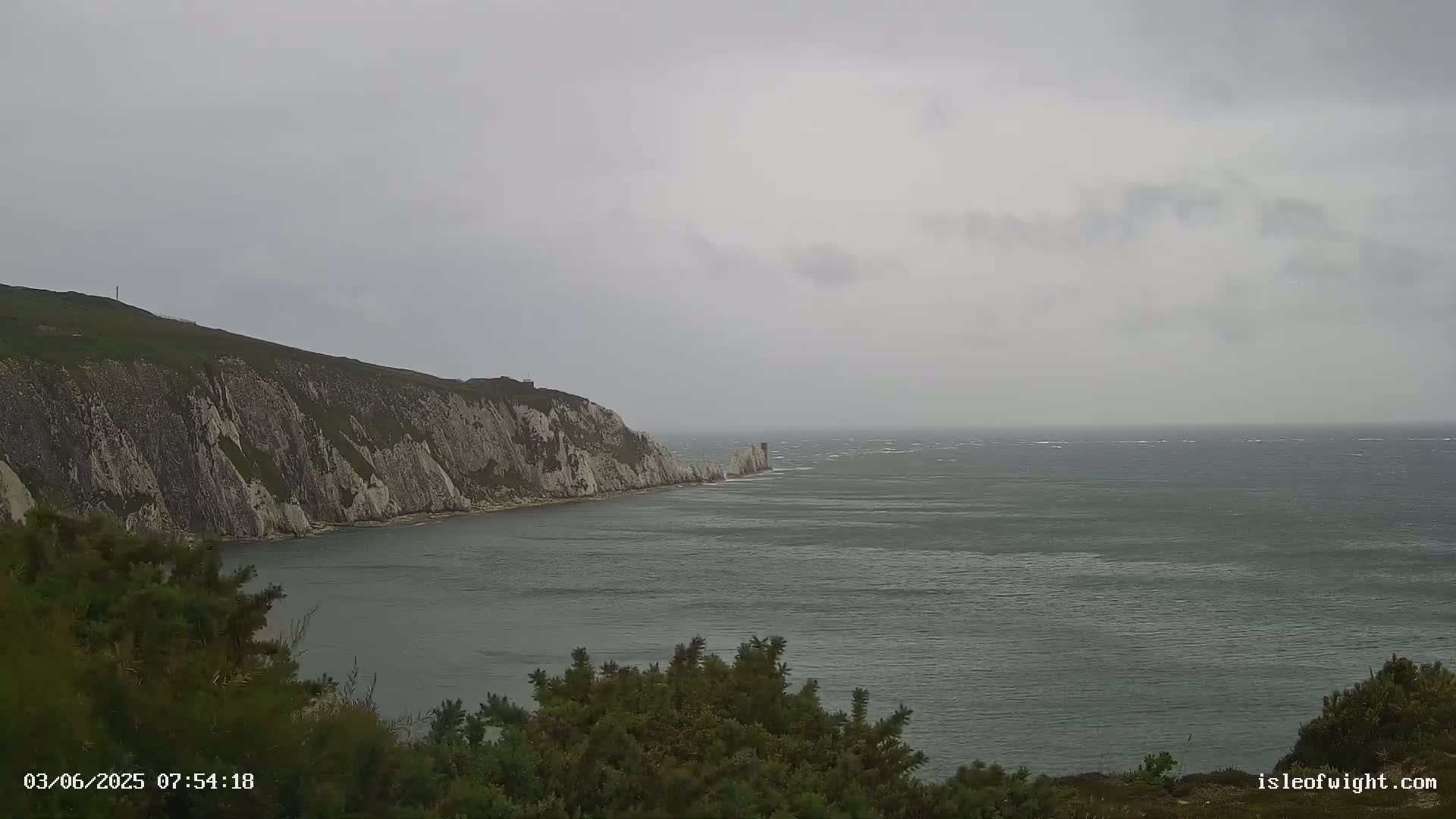 Totland, Alum Bay Needles Isle Of Wight's Live Cam -Freswater, Isle of Wight, South East, England, United Kingdom