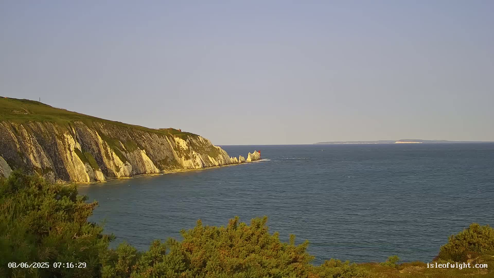 Totland, Alum Bay Needles Isle Of Wight's Live Cam -Freswater, Isle of Wight, South East, England, United Kingdom
