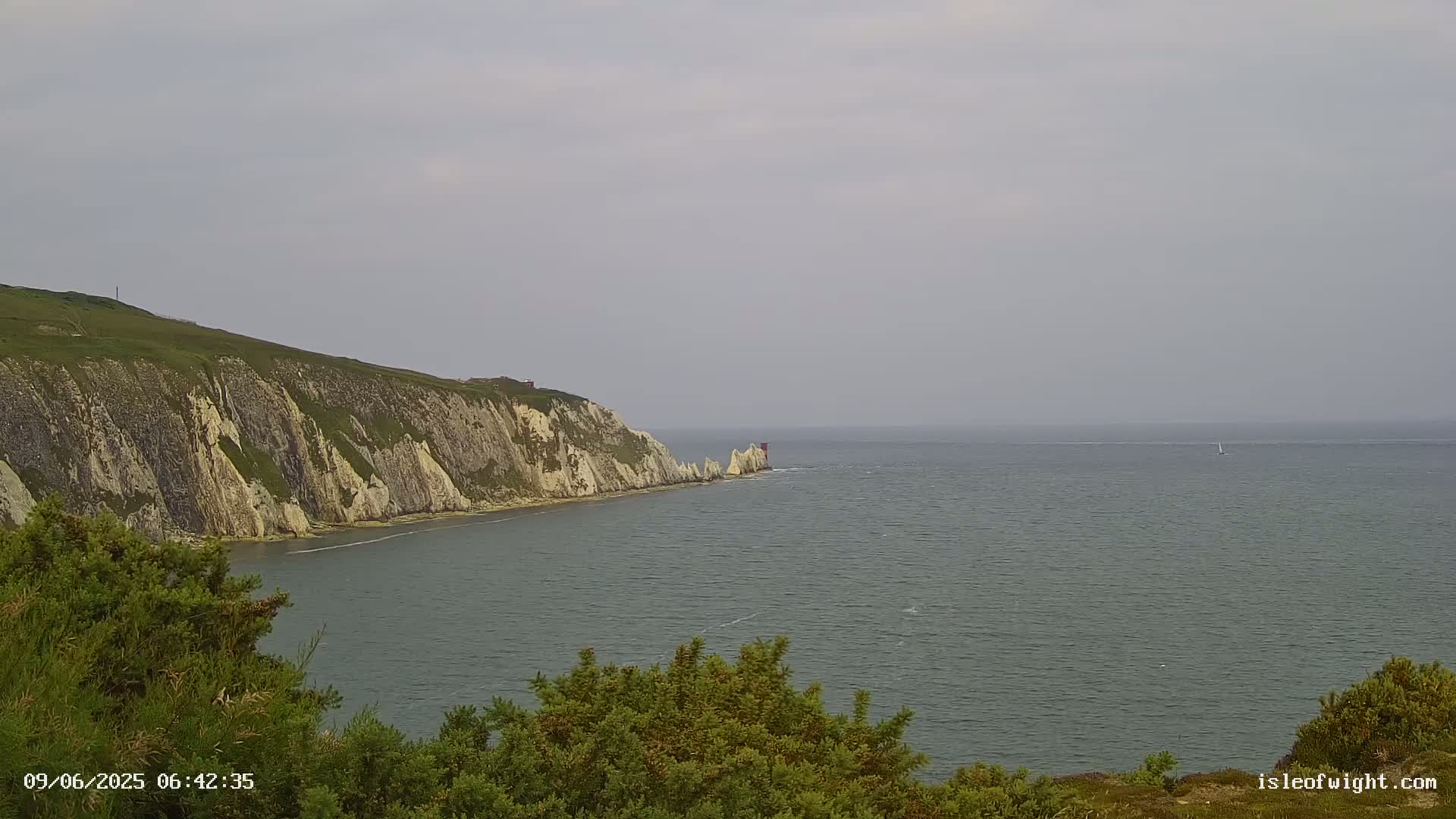 Totland, Alum Bay Needles Isle Of Wight's Live Cam -Freswater, Isle of Wight, South East, England, United Kingdom