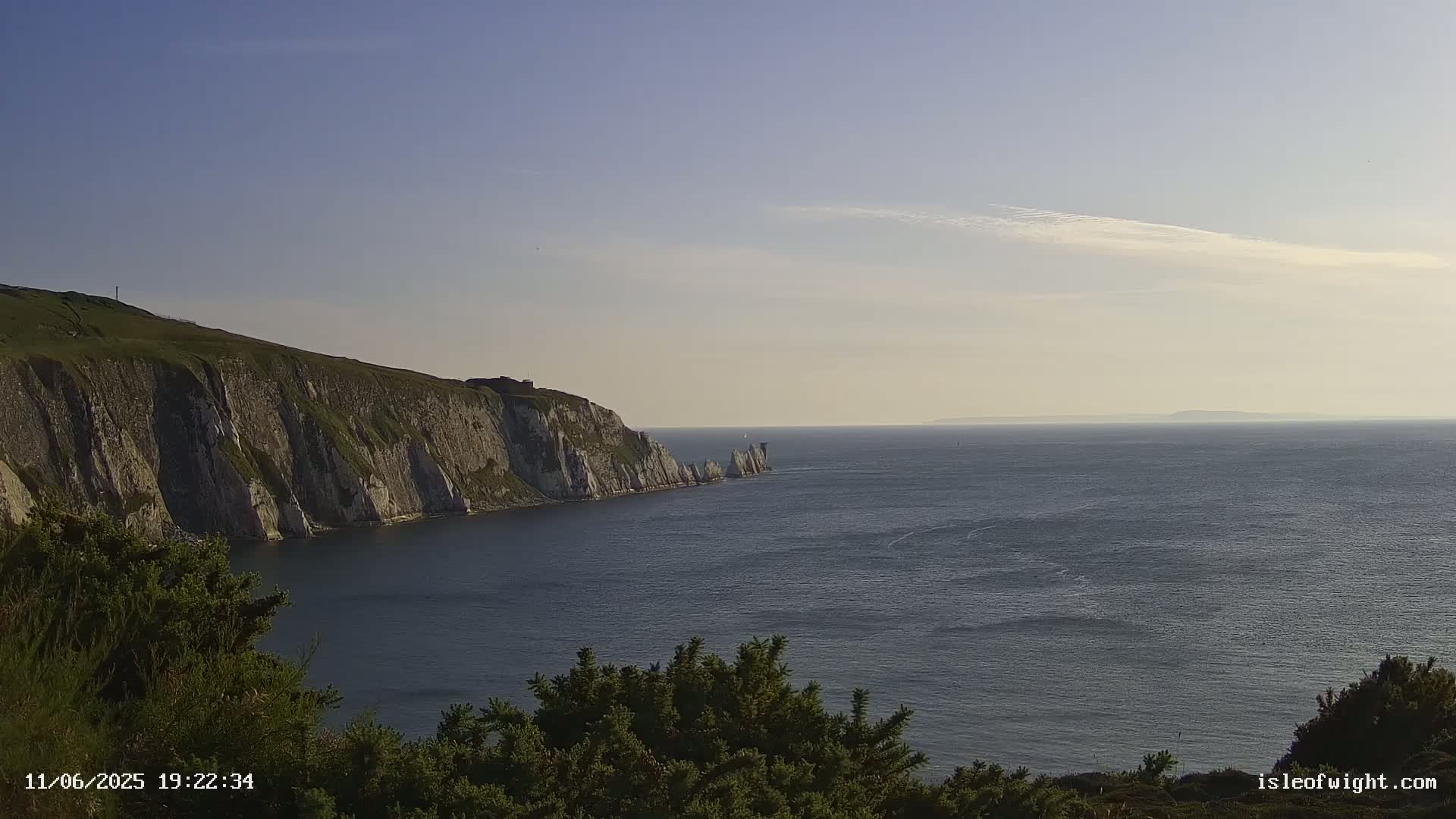 Totland, Alum Bay Needles Isle Of Wight's Live Cam -Freswater, Isle of Wight, South East, England, United Kingdom