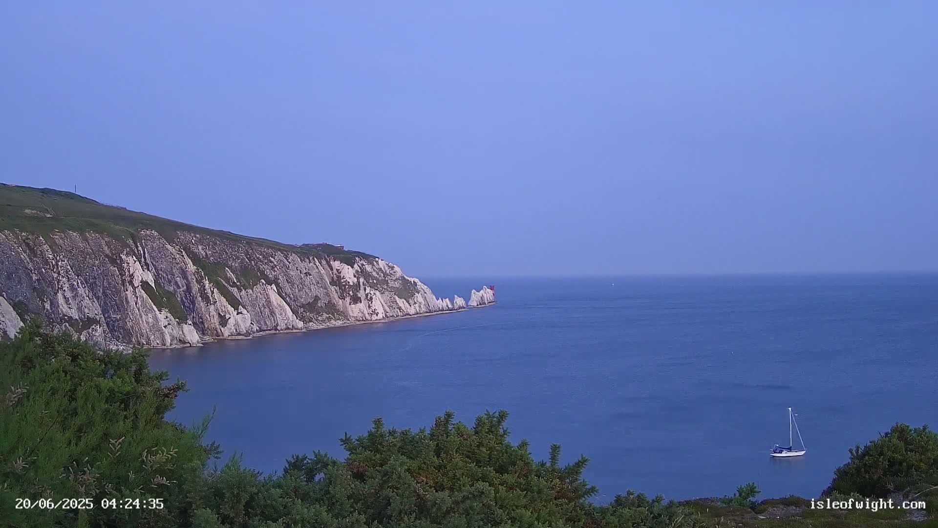 Totland, Alum Bay Needles Isle Of Wight's Live Cam -Freswater, Isle of Wight, South East, England, United Kingdom