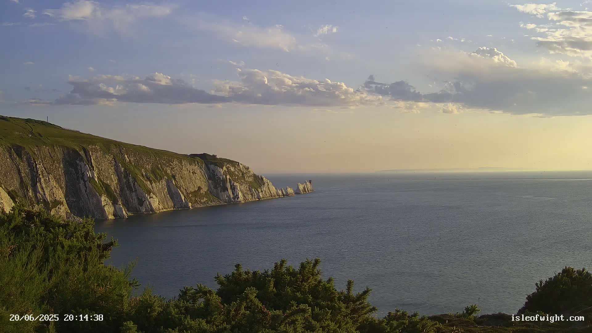 Totland, Alum Bay Needles Isle Of Wight's Live Cam -Freswater, Isle of Wight, South East, England, United Kingdom