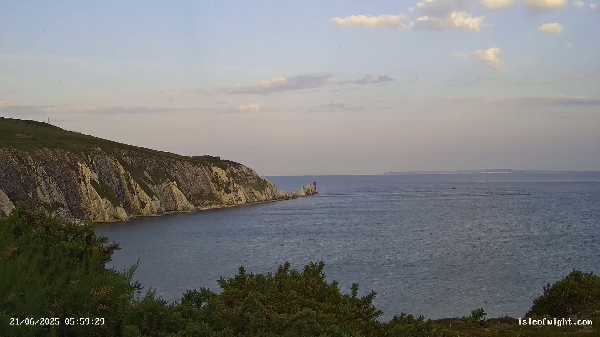 Totland, Alum Bay Needles Isle Of Wight's Live Cam -Freswater, Isle of Wight, South East, England, United Kingdom