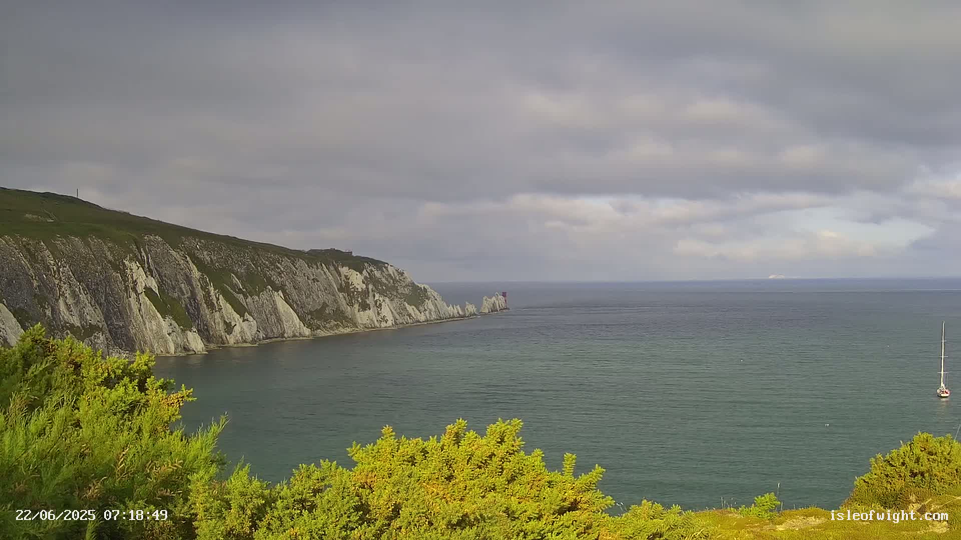 Totland, Alum Bay Needles Isle Of Wight's Live Cam -Freswater, Isle of Wight, South East, England, United Kingdom