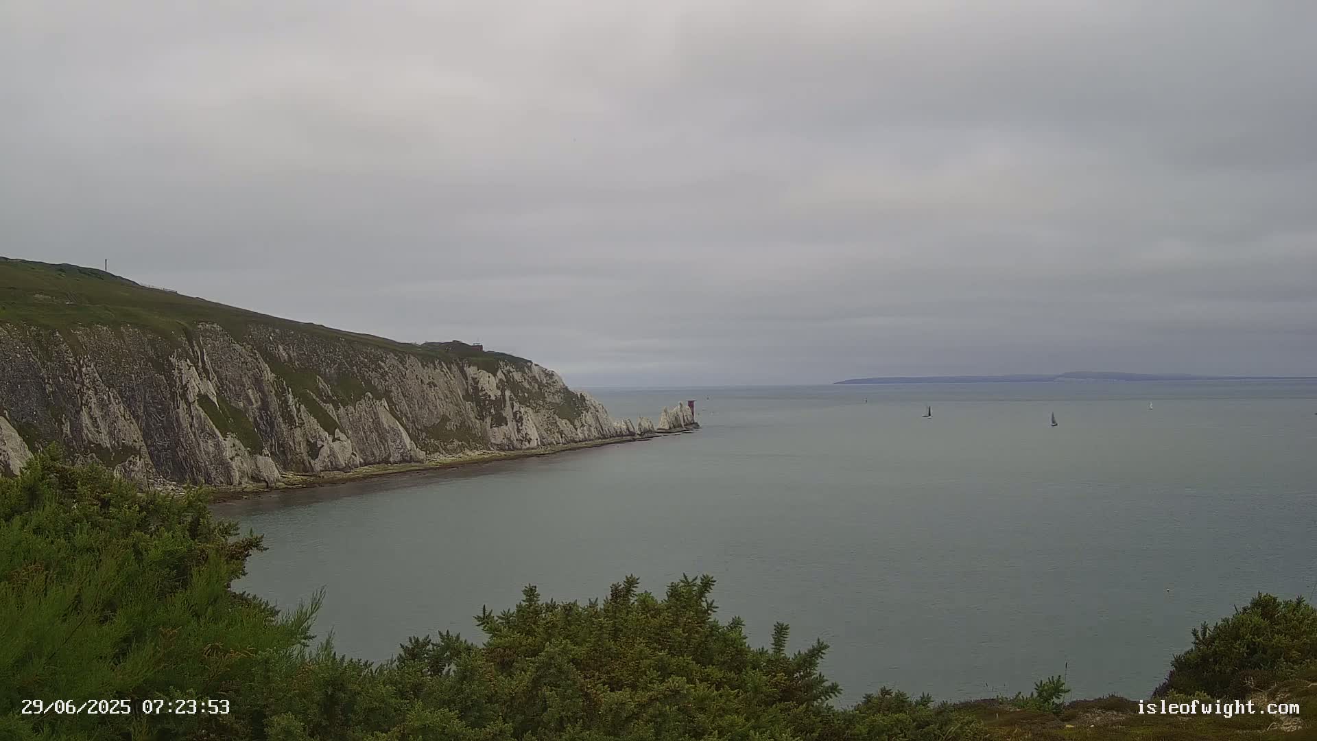 Totland, Alum Bay Needles Isle Of Wight's Live Cam -Freswater, Isle of Wight, South East, England, United Kingdom