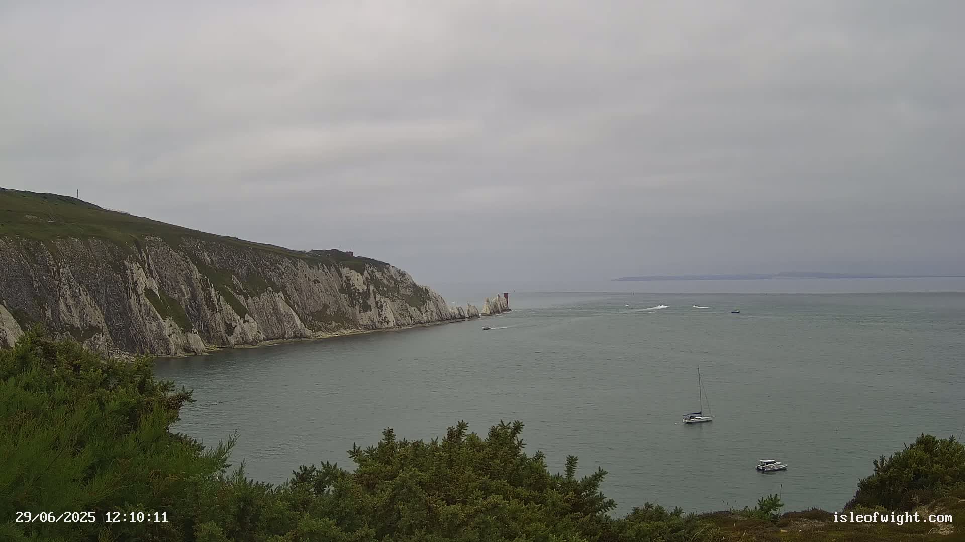 Totland, Alum Bay Needles Isle Of Wight's Live Cam -Freswater, Isle of Wight, South East, England, United Kingdom