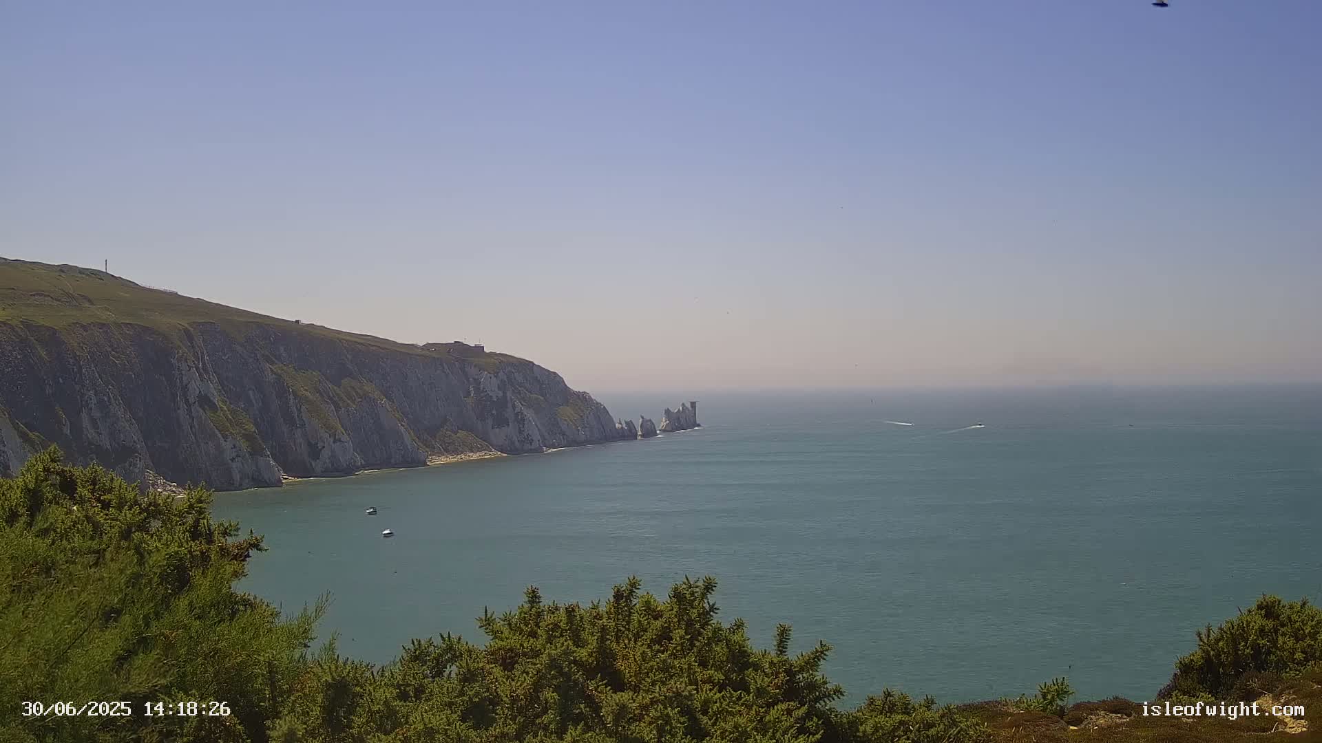 Totland, Alum Bay Needles Isle Of Wight's Live Cam -Freswater, Isle of Wight, South East, England, United Kingdom