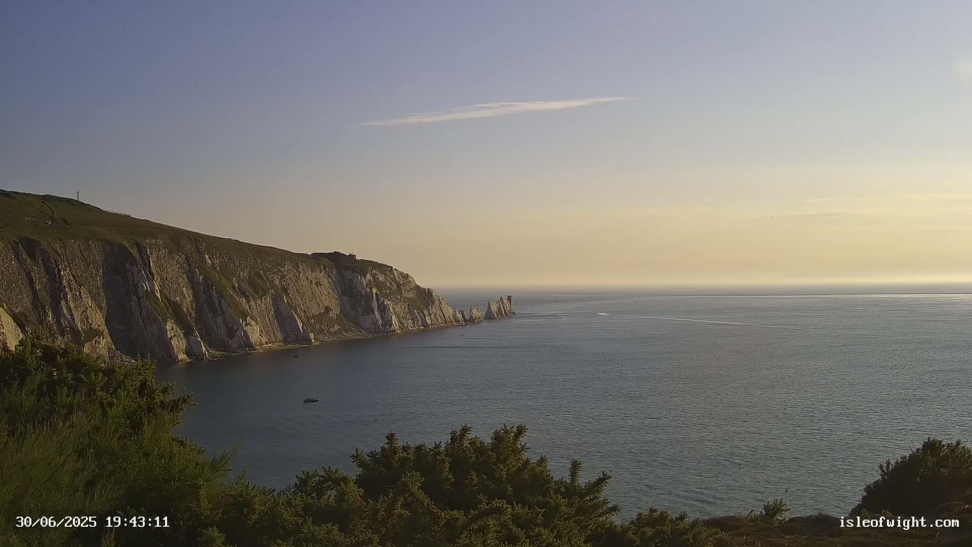 Totland, Alum Bay Needles Isle Of Wight's Live Cam -Freswater, Isle of Wight, South East, England, United Kingdom