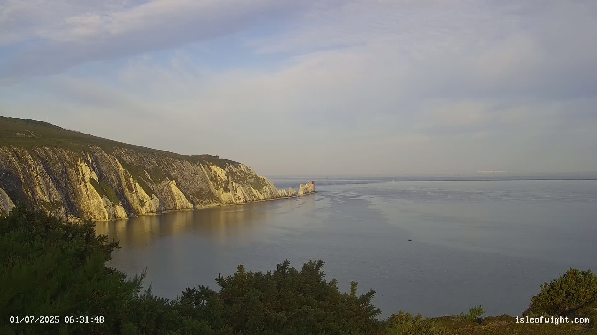 Totland, Alum Bay Needles Isle Of Wight's Live Cam -Freswater, Isle of Wight, South East, England, United Kingdom