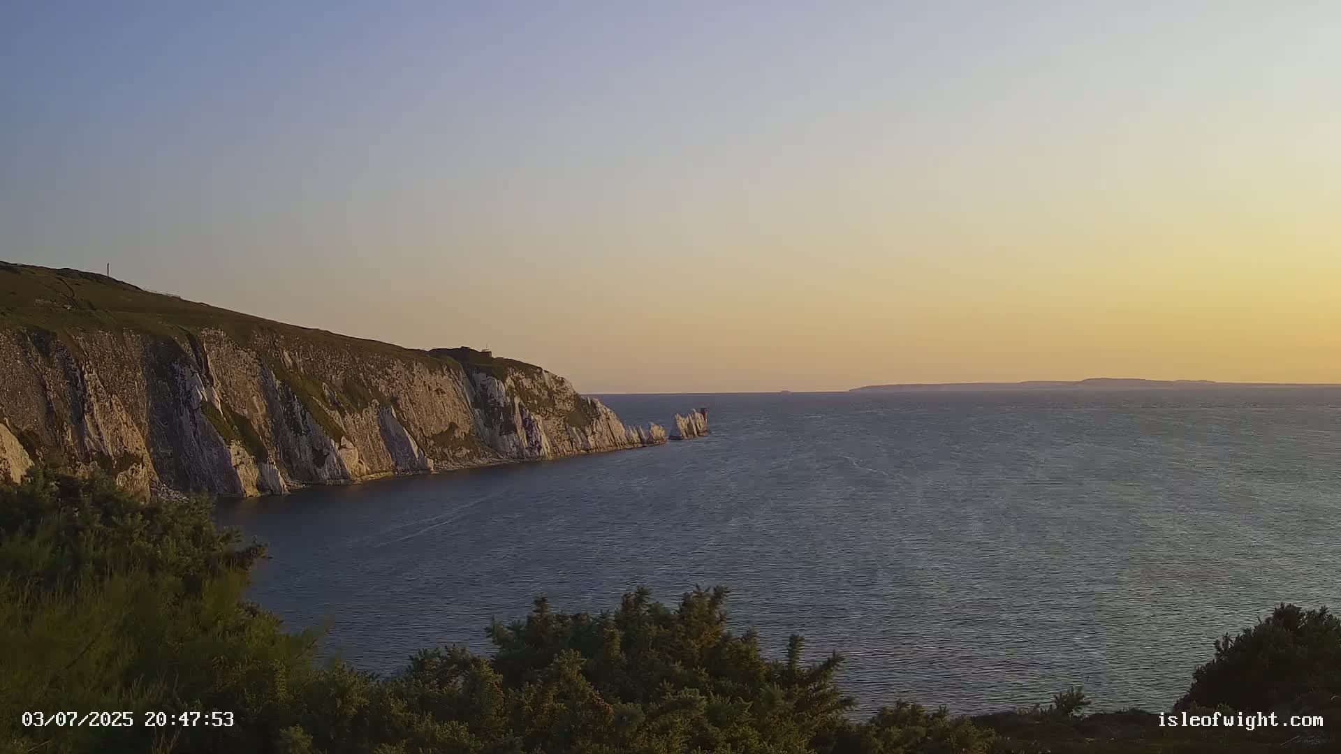 Totland, Alum Bay Needles Isle Of Wight's Live Cam -Freswater, Isle of Wight, South East, England, United Kingdom