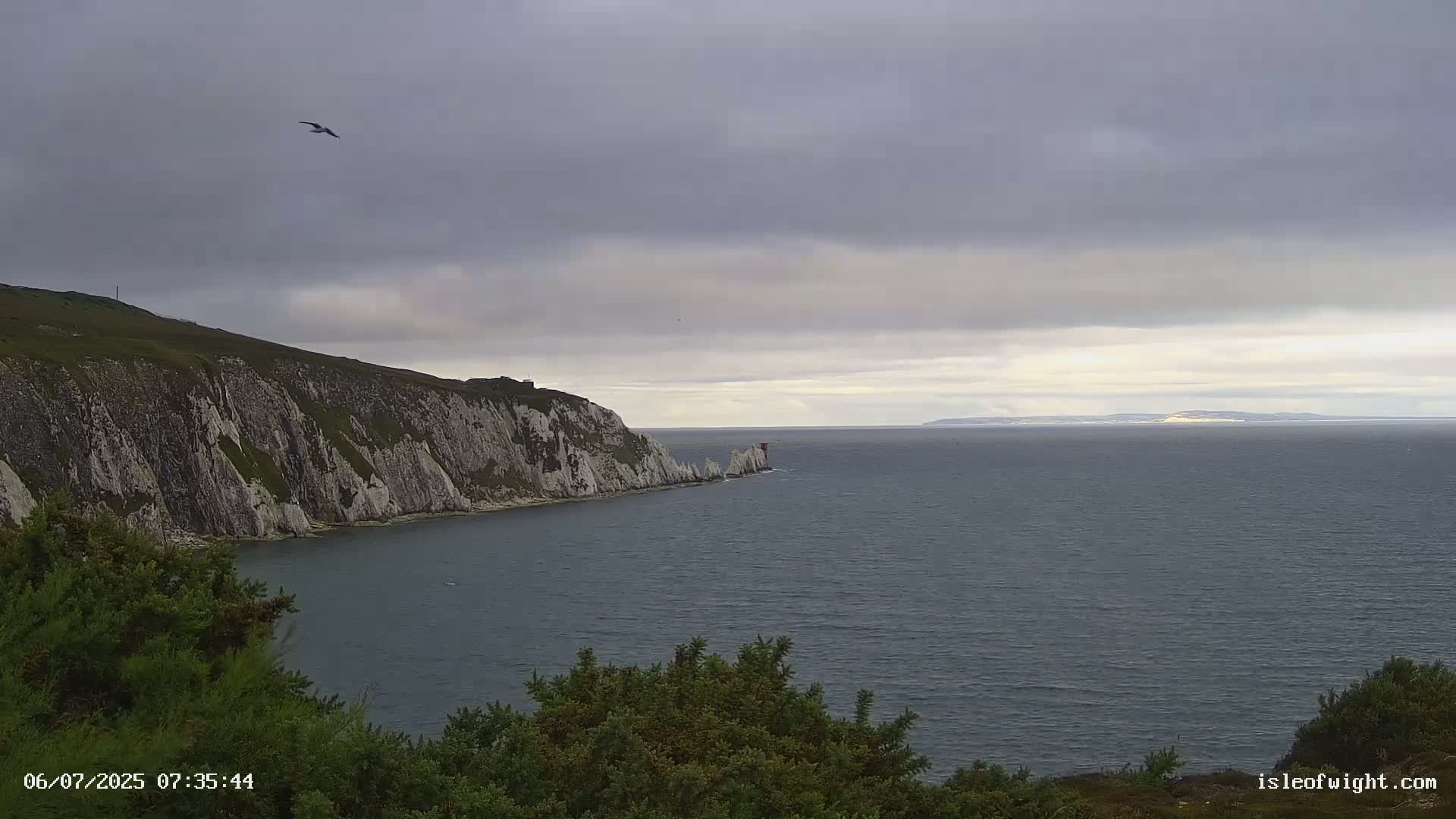 Totland, Alum Bay Needles Isle Of Wight's Live Cam -Freswater, Isle of Wight, South East, England, United Kingdom