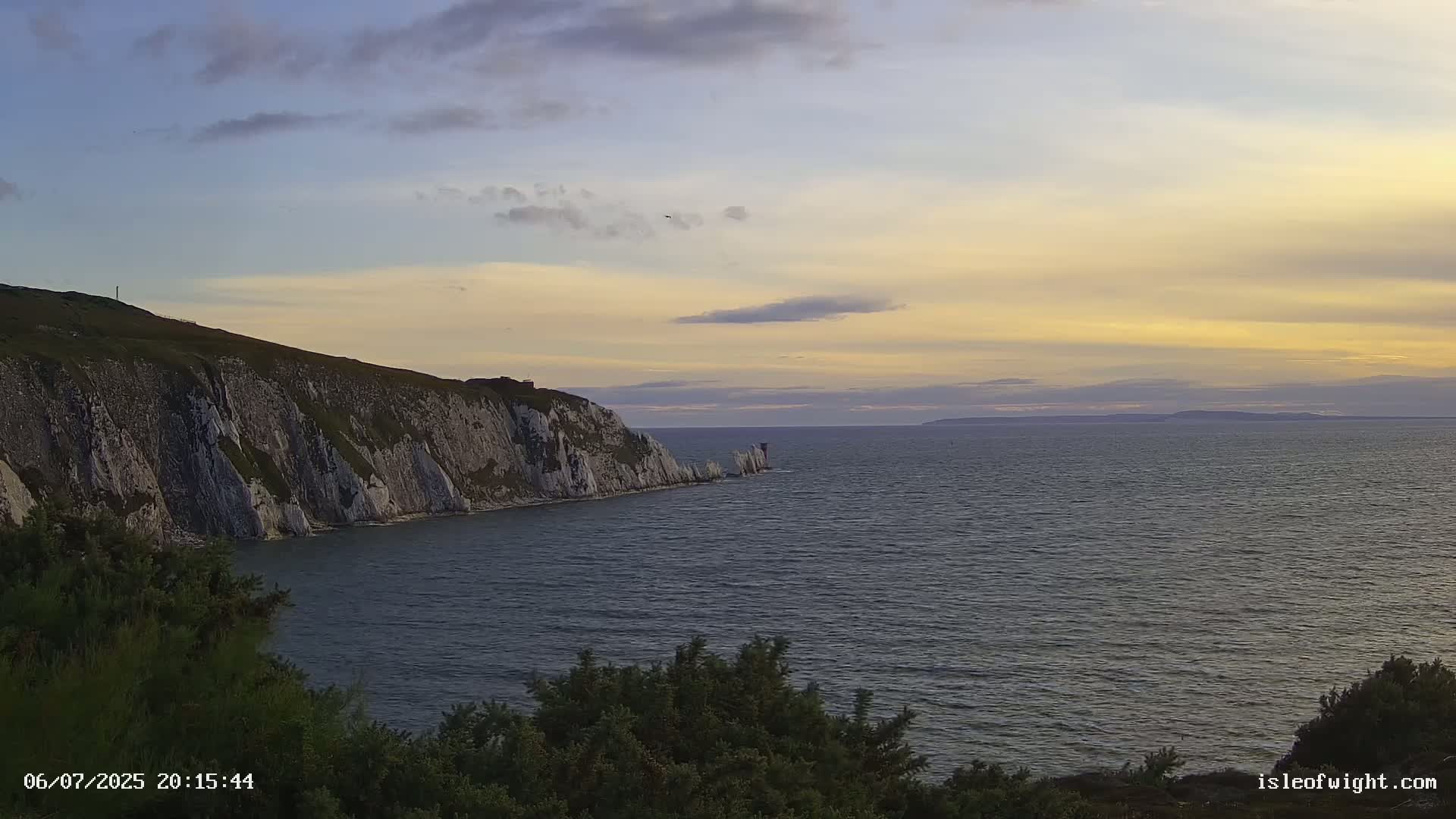 Totland, Alum Bay Needles Isle Of Wight's Live Cam -Freswater, Isle of Wight, South East, England, United Kingdom