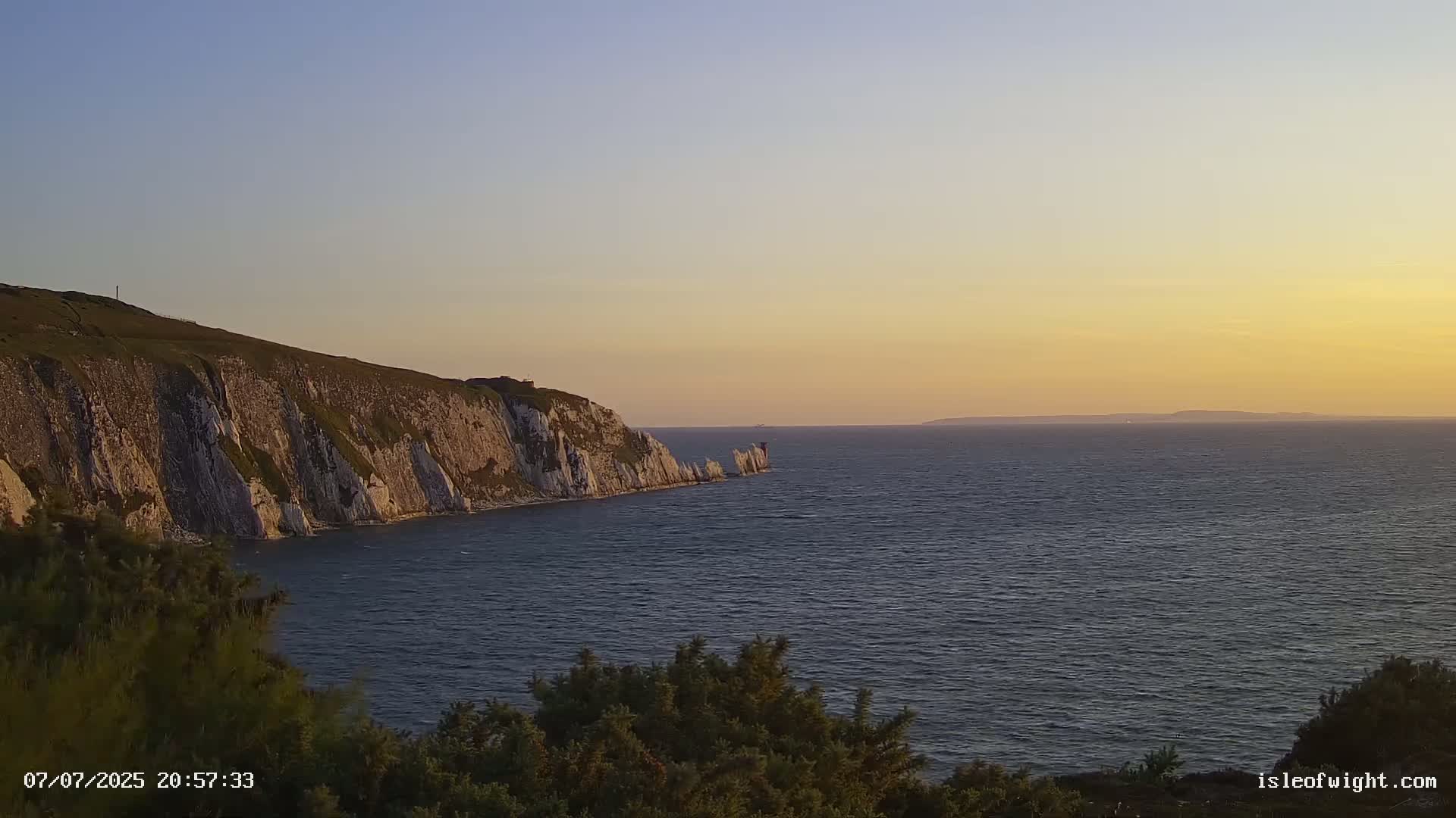 Totland, Alum Bay Needles Isle Of Wight's Live Cam -Freswater, Isle of Wight, South East, England, United Kingdom