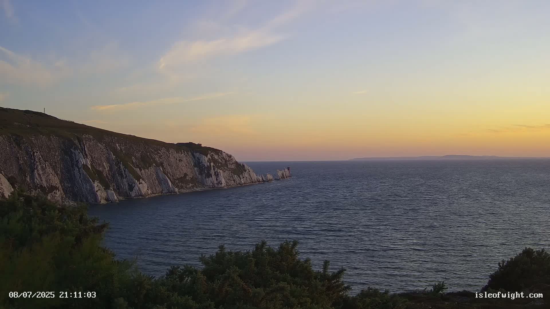 Totland, Alum Bay Needles Isle Of Wight's Live Cam -Freswater, Isle of Wight, South East, England, United Kingdom