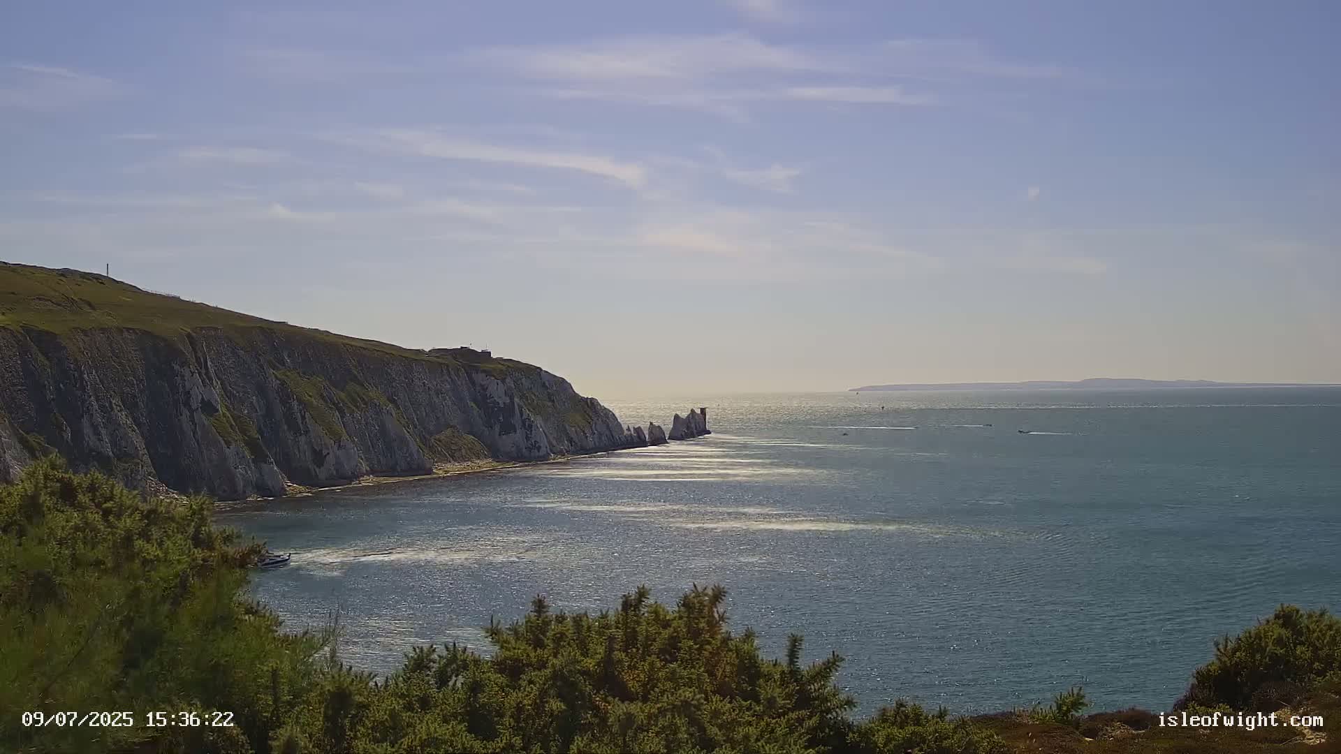 Totland, Alum Bay Needles Isle Of Wight's Live Cam -Freswater, Isle of Wight, South East, England, United Kingdom