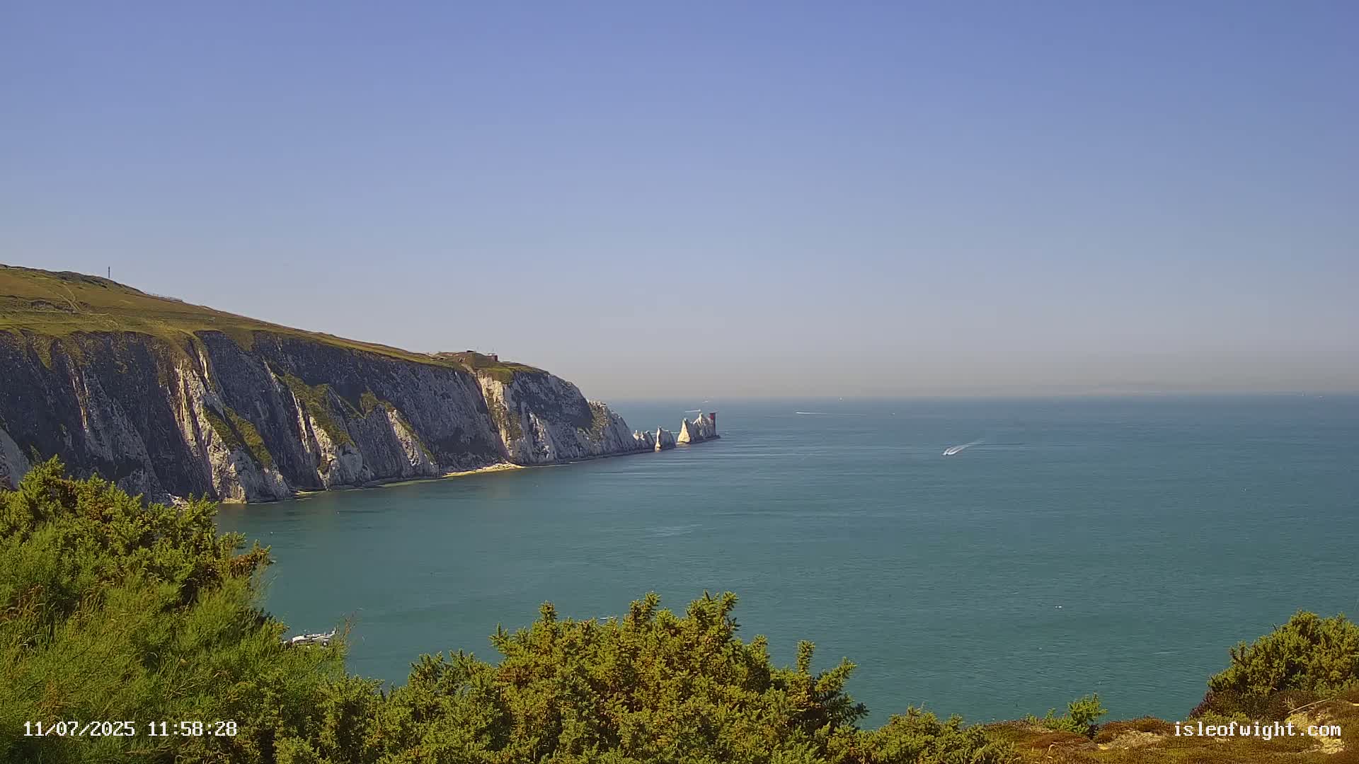 Totland, Alum Bay Needles Isle Of Wight's Live Cam -Freswater, Isle of Wight, South East, England, United Kingdom