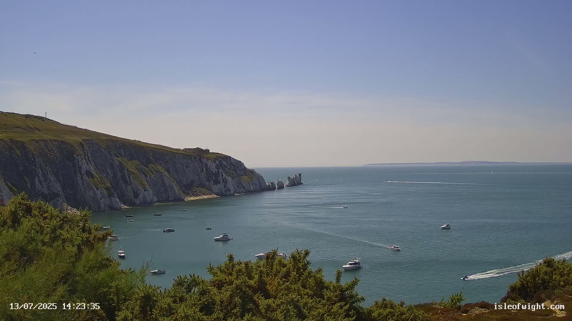 Totland, Alum Bay Needles Isle Of Wight's Live Cam -Freswater, Isle of Wight, South East, England, United Kingdom