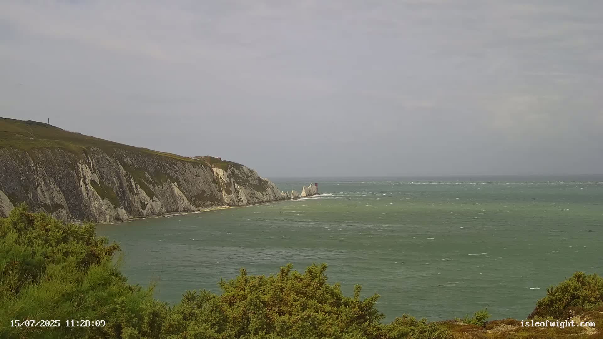 Totland, Alum Bay Needles Isle Of Wight's Live Cam -Freswater, Isle of Wight, South East, England, United Kingdom
