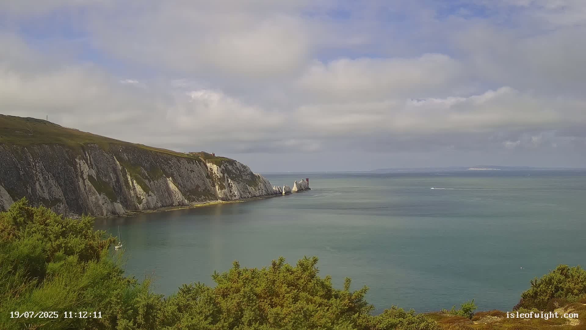 Totland, Alum Bay Needles Isle Of Wight's Live Cam -Freswater, Isle of Wight, South East, England, United Kingdom