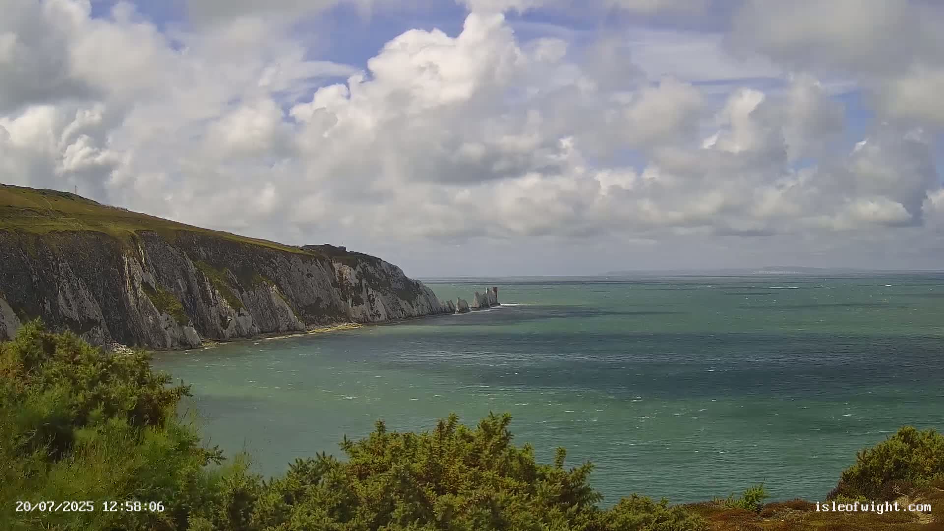 Totland, Alum Bay Needles Isle Of Wight's Live Cam -Freswater, Isle of Wight, South East, England, United Kingdom