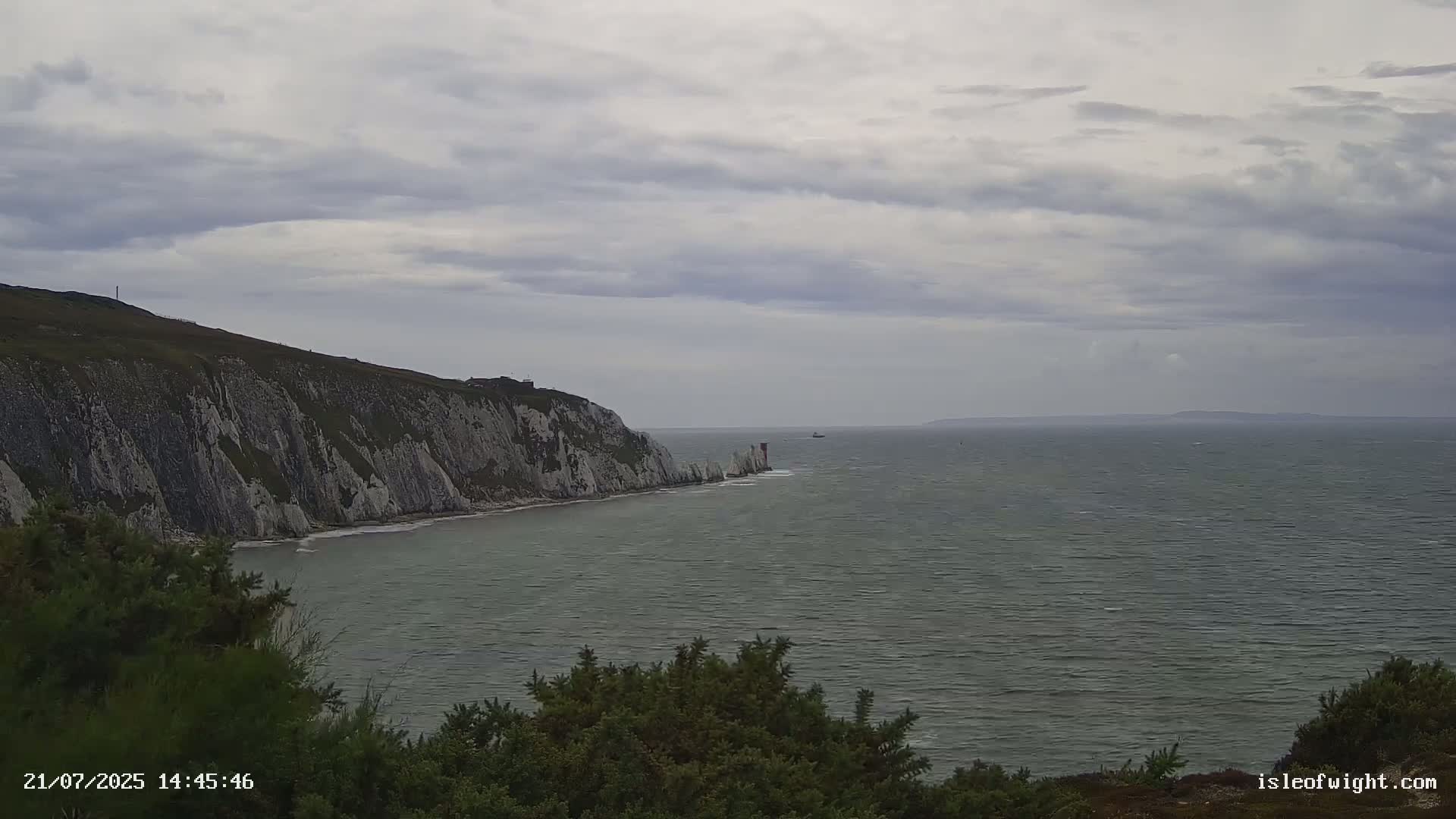 Totland, Alum Bay Needles Isle Of Wight's Live Cam -Freswater, Isle of Wight, South East, England, United Kingdom