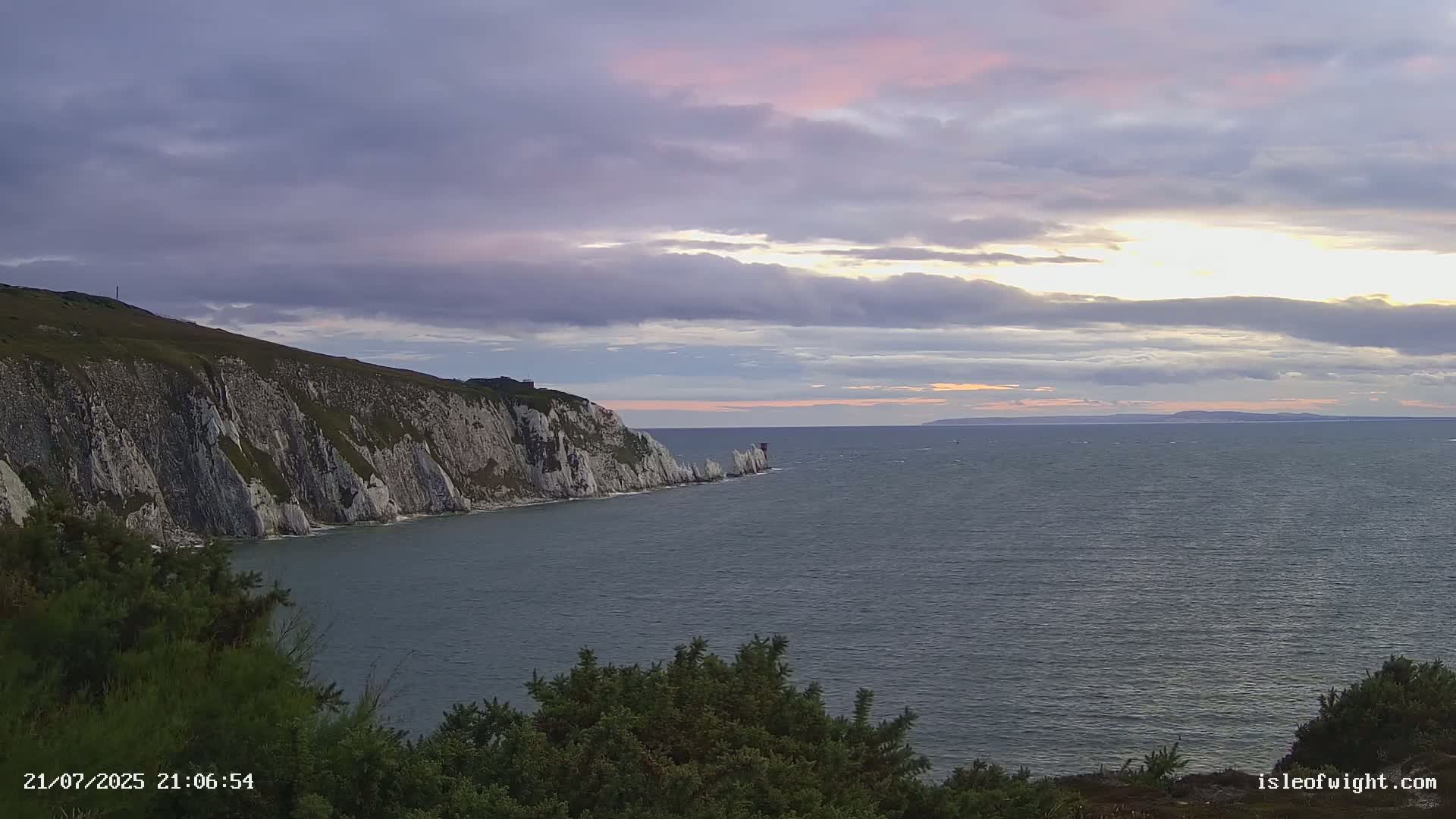 Totland, Alum Bay Needles Isle Of Wight's Live Cam -Freswater, Isle of Wight, South East, England, United Kingdom