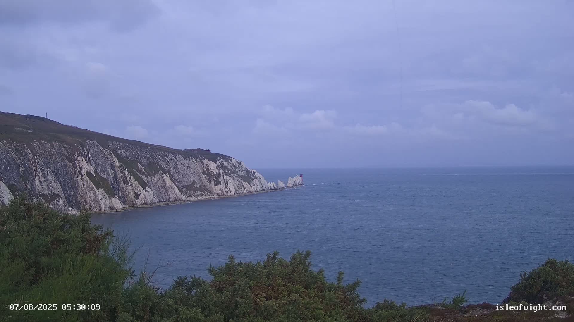 Totland, Alum Bay Needles Isle Of Wight's Live Cam -Freswater, Isle of Wight, South East, England, United Kingdom
