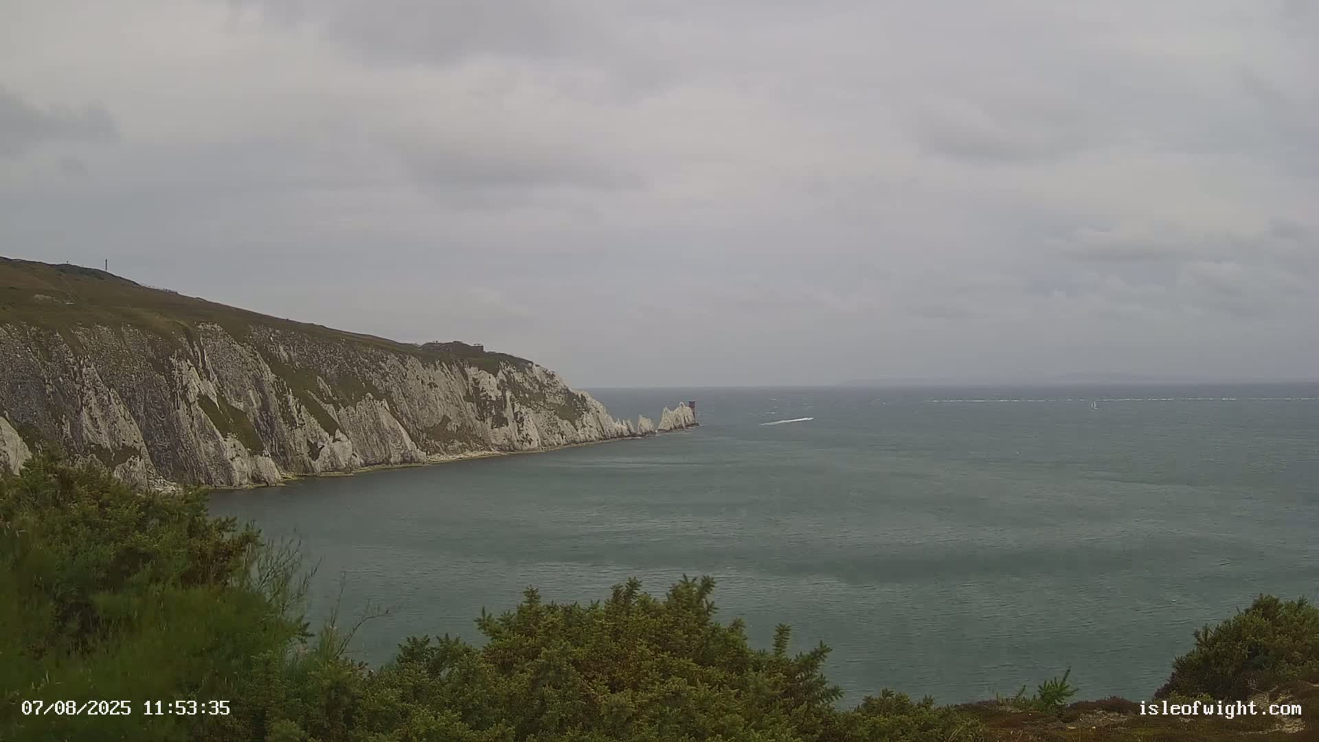 Totland, Alum Bay Needles Isle Of Wight's Live Cam -Freswater, Isle of Wight, South East, England, United Kingdom