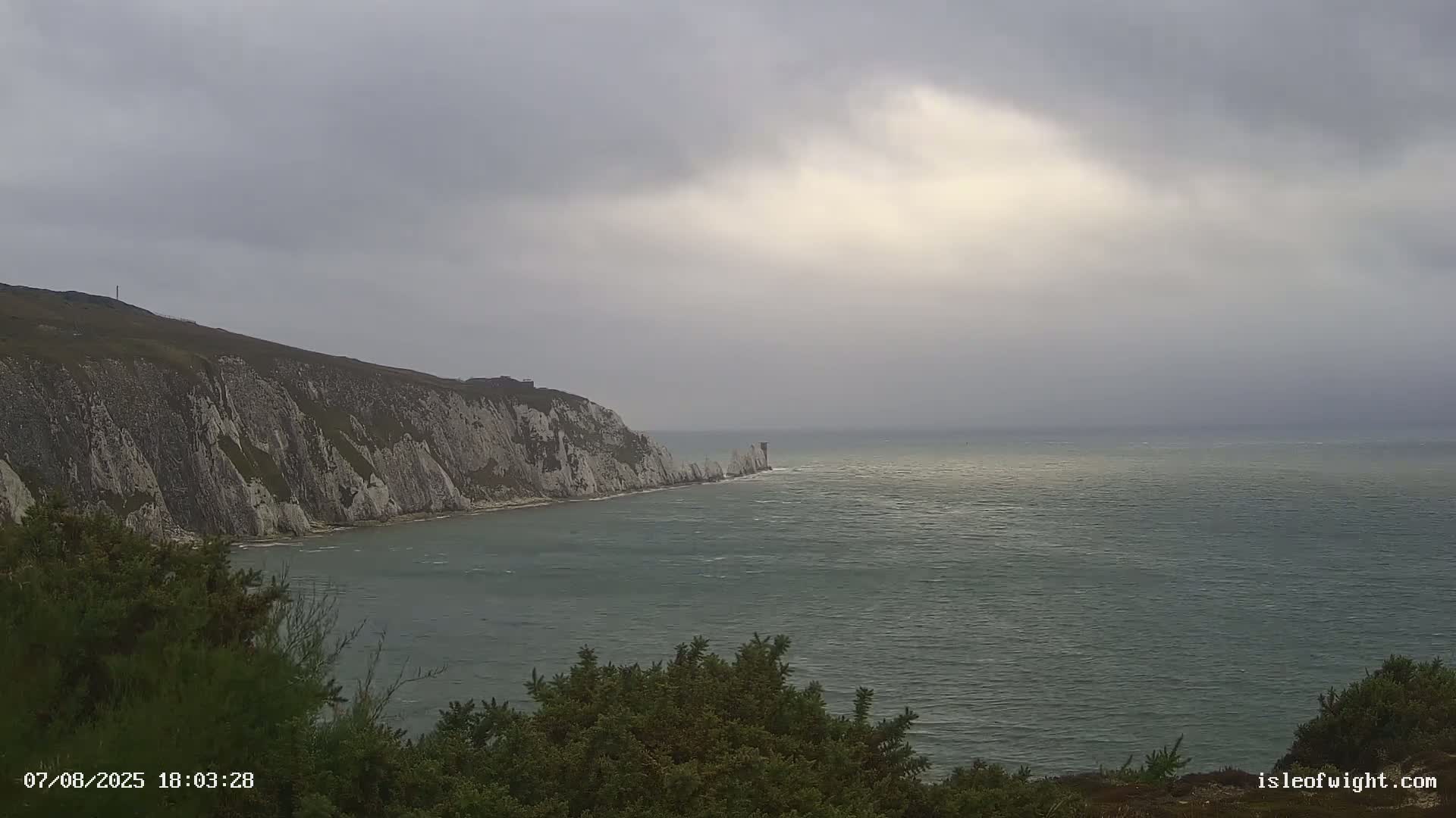 Totland, Alum Bay Needles Isle Of Wight's Live Cam -Freswater, Isle of Wight, South East, England, United Kingdom