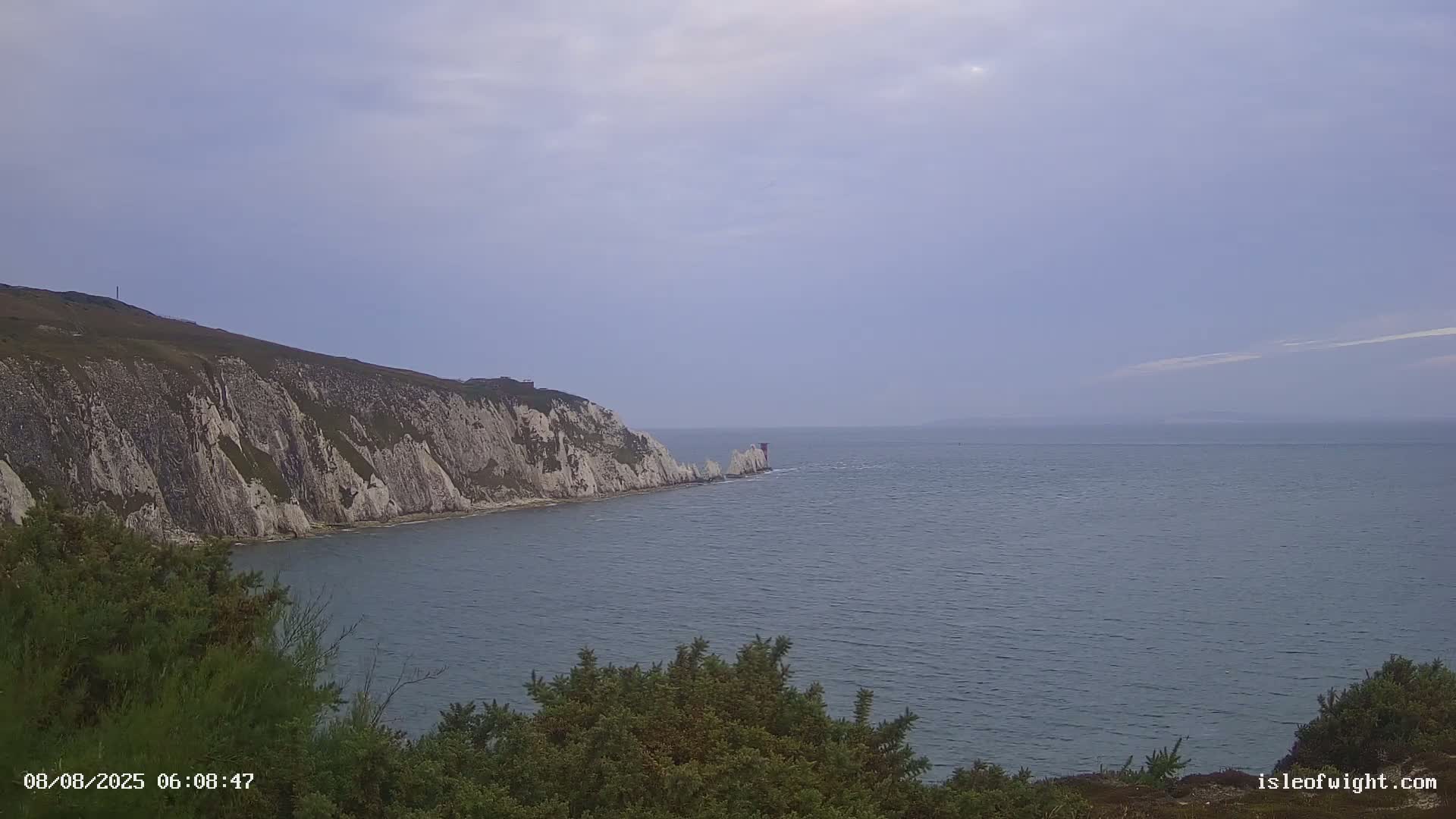 Totland, Alum Bay Needles Isle Of Wight's Live Cam -Freswater, Isle of Wight, South East, England, United Kingdom