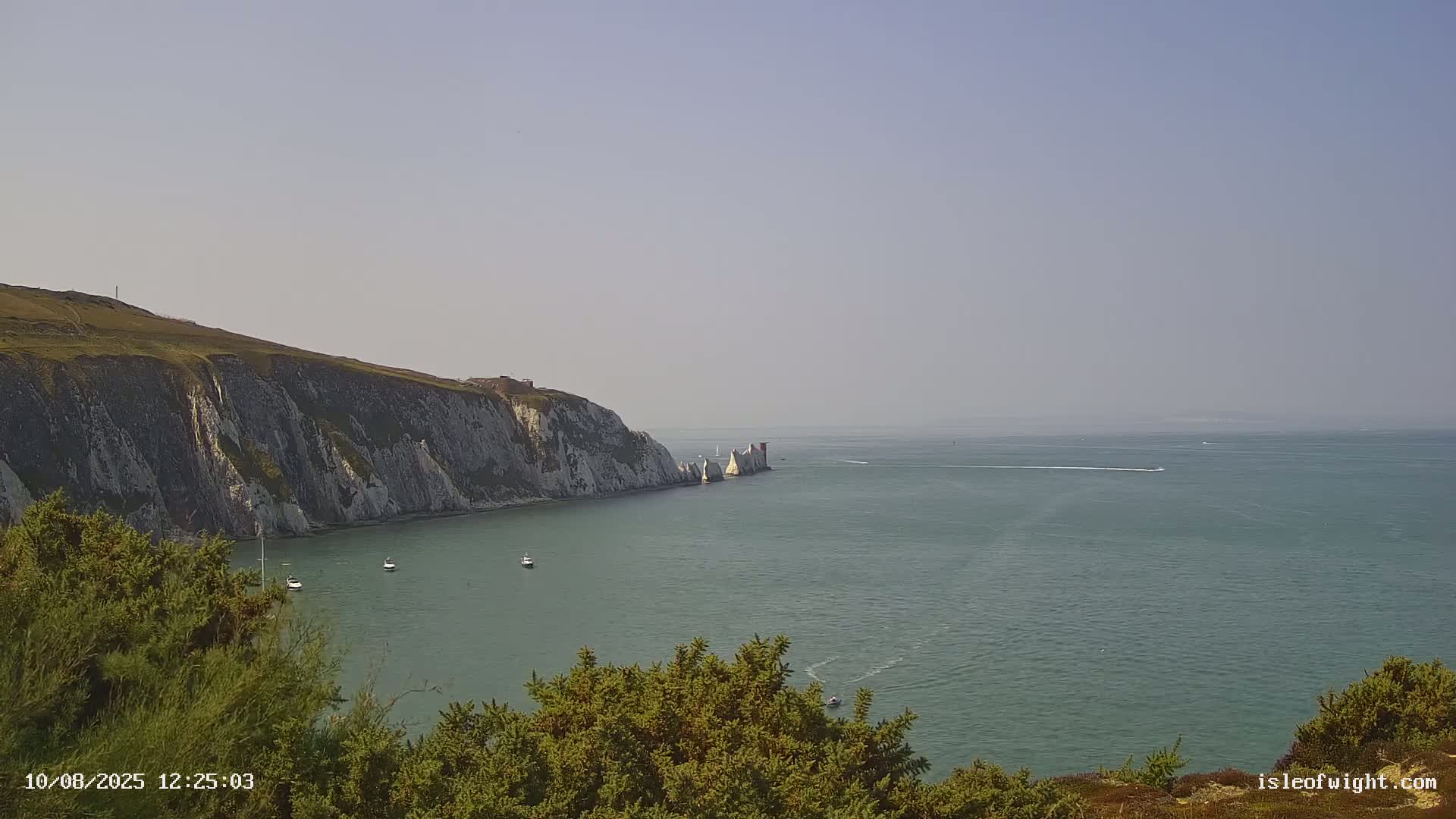Totland, Alum Bay Needles Isle Of Wight's Live Cam -Freswater, Isle of Wight, South East, England, United Kingdom