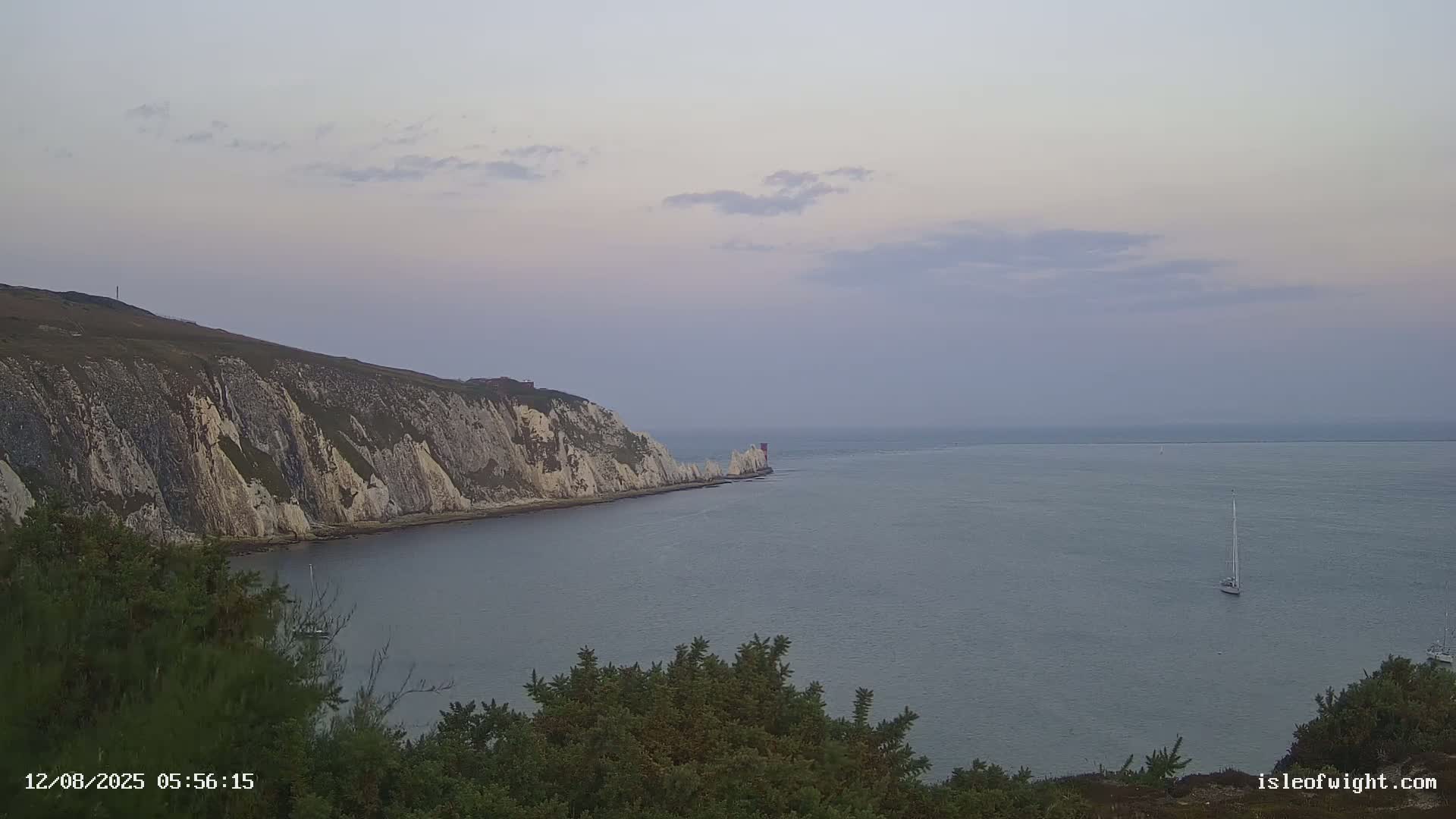 Totland, Alum Bay Needles Isle Of Wight's Live Cam -Freswater, Isle of Wight, South East, England, United Kingdom