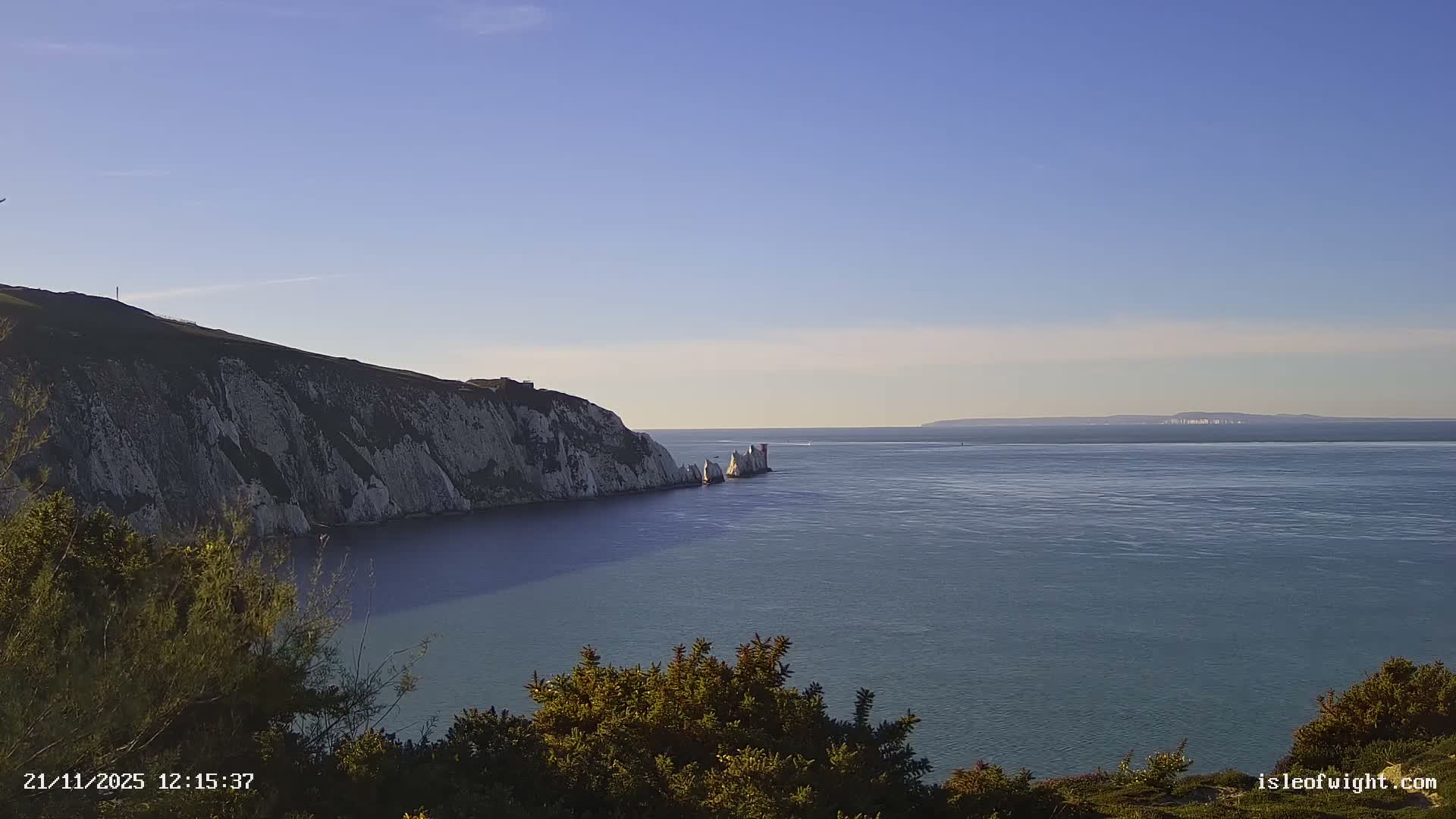 Totland, Alum Bay Needles Isle Of Wight's Live Cam -Freswater, Isle of Wight, South East, England, United Kingdom