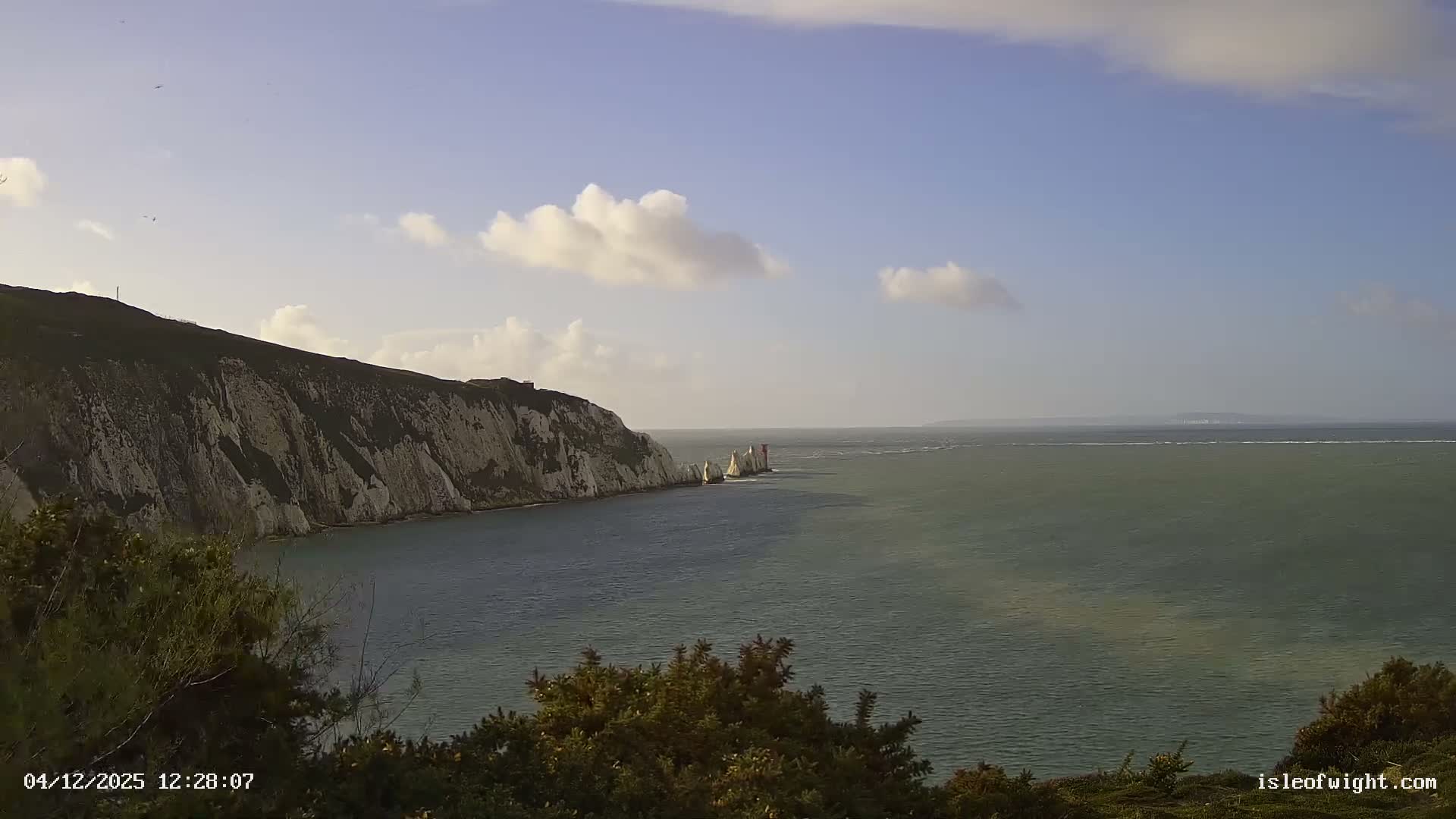 Totland, Alum Bay Needles Isle Of Wight's Live Cam -Freswater, Isle of Wight, South East, England, United Kingdom