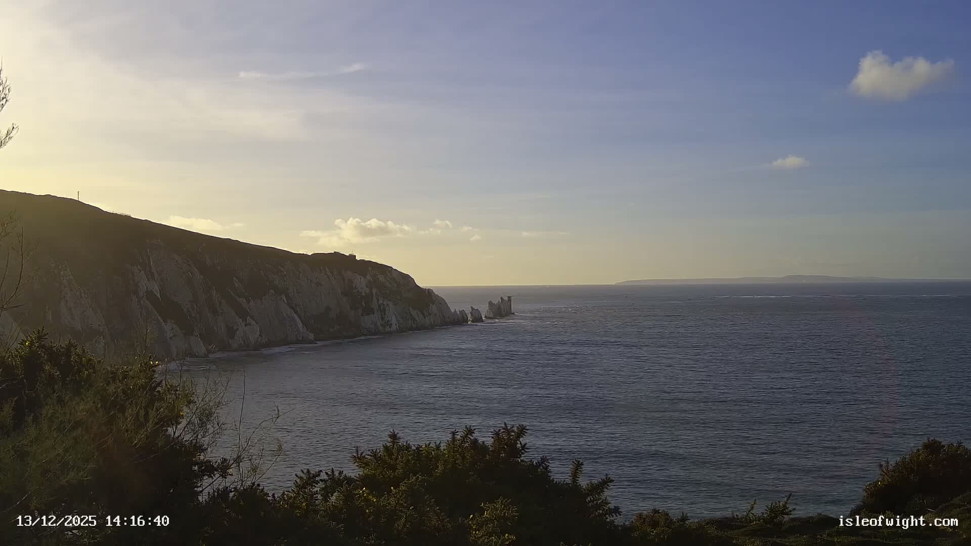Totland, Alum Bay Needles Isle Of Wight's Live Cam -Freswater, Isle of Wight, South East, England, United Kingdom