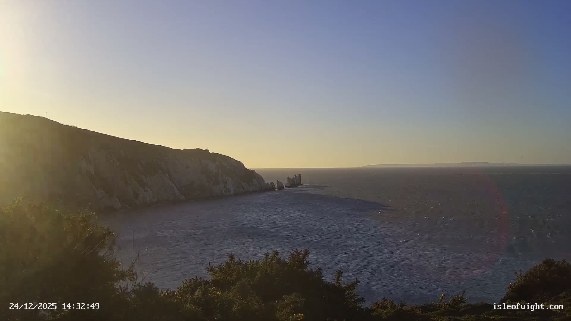 Totland, Alum Bay Needles Isle Of Wight's Live Cam -Freswater, Isle of Wight, South East, England, United Kingdom