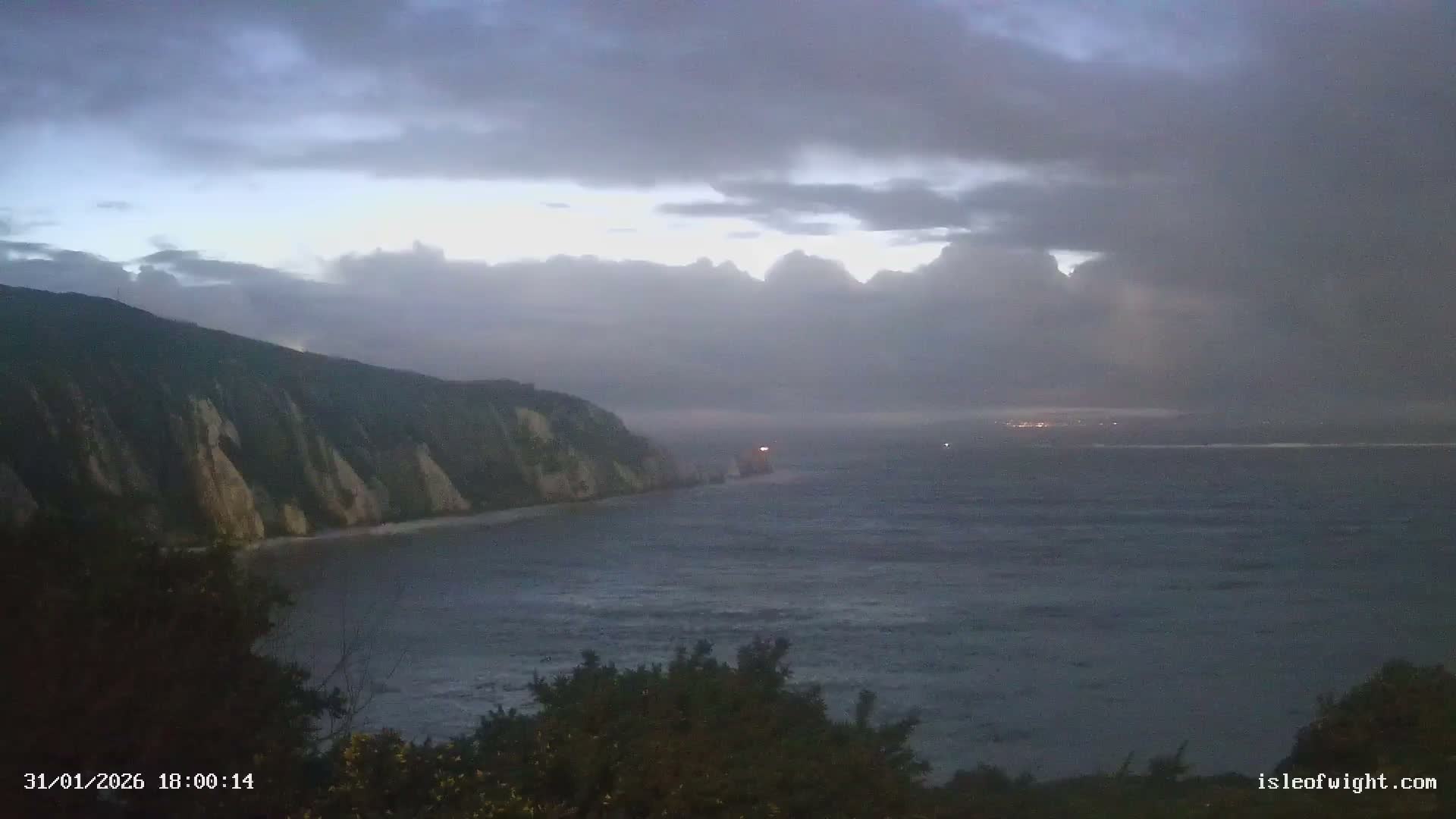 Totland, Alum Bay Needles Isle Of Wight's Live Cam -Freswater, Isle of Wight, South East, England, United Kingdom