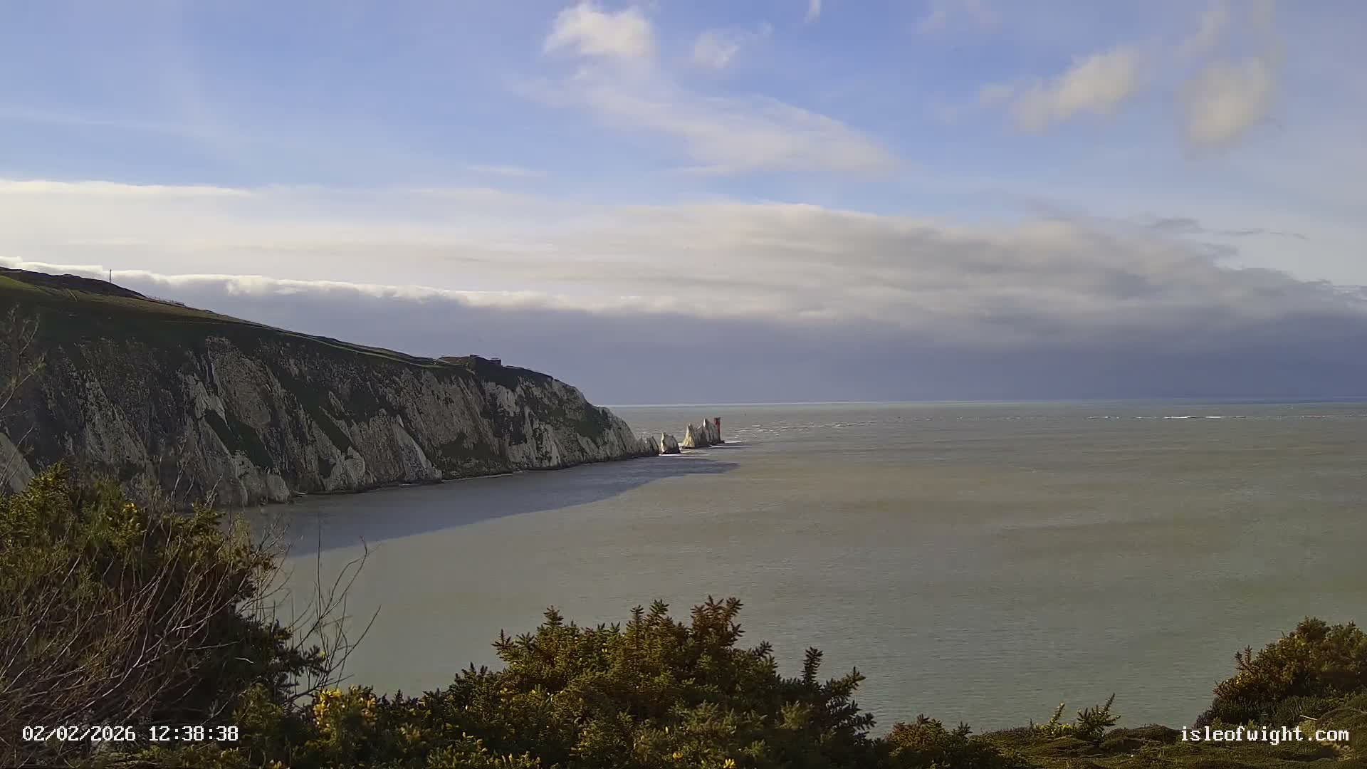 Totland, Alum Bay Needles Isle Of Wight's Live Cam -Freswater, Isle of Wight, South East, England, United Kingdom