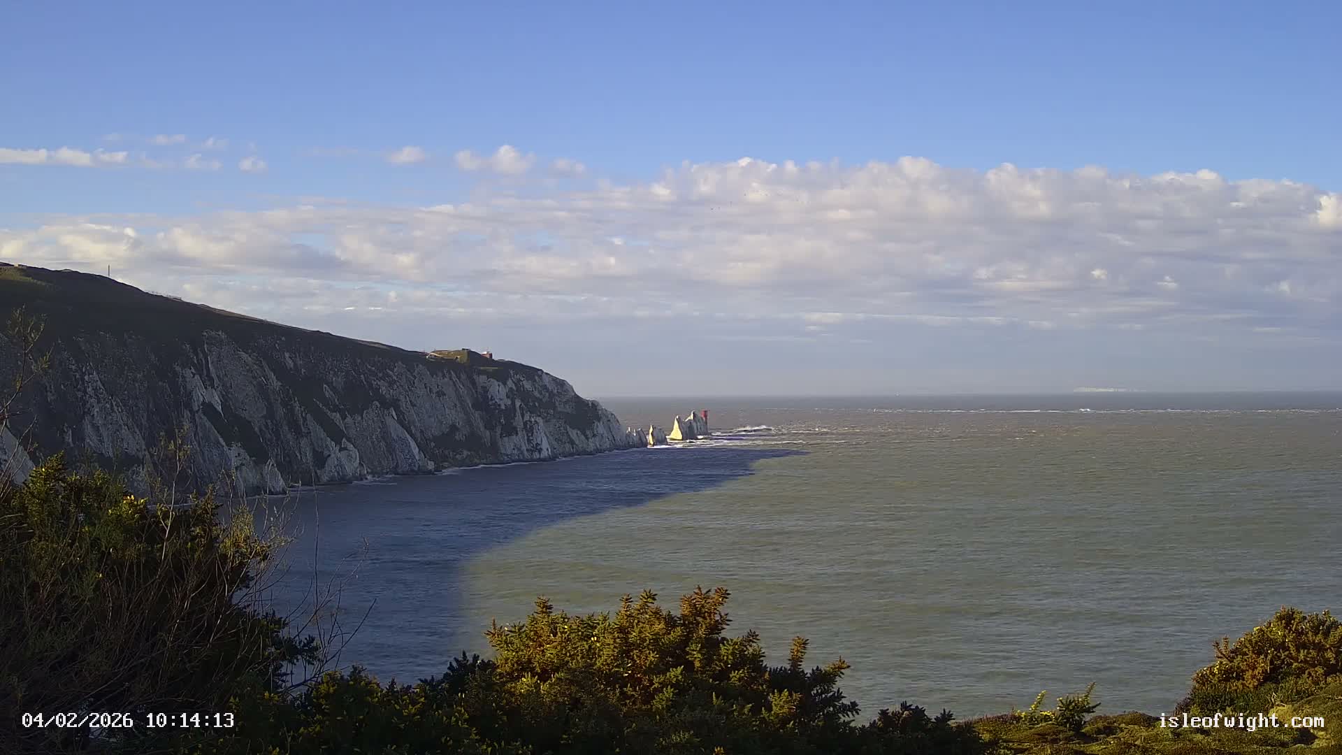Totland, Alum Bay Needles Isle Of Wight's Live Cam -Freswater, Isle of Wight, South East, England, United Kingdom