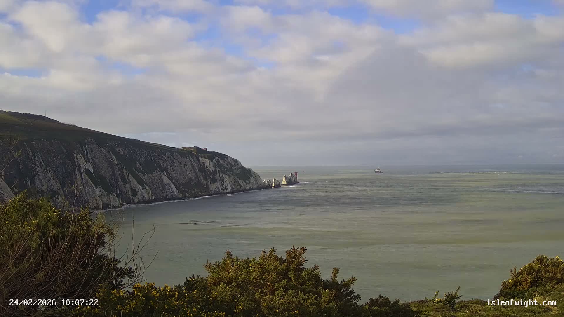 Totland, Alum Bay Needles Isle Of Wight's Live Cam -Freswater, Isle of Wight, South East, England, United Kingdom