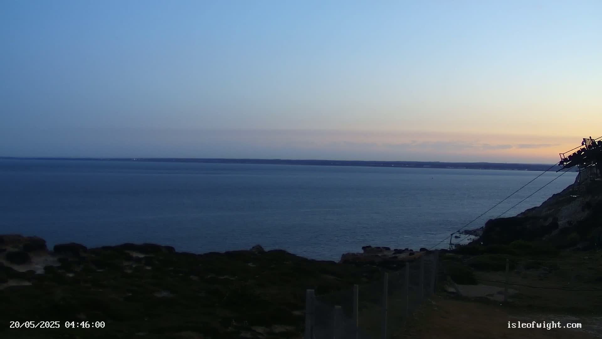 The Needles Isle of Wight & England Mainland View From Alum Bay Live Cam - Totland, Isle of Wight, South East, England, United Kingdom