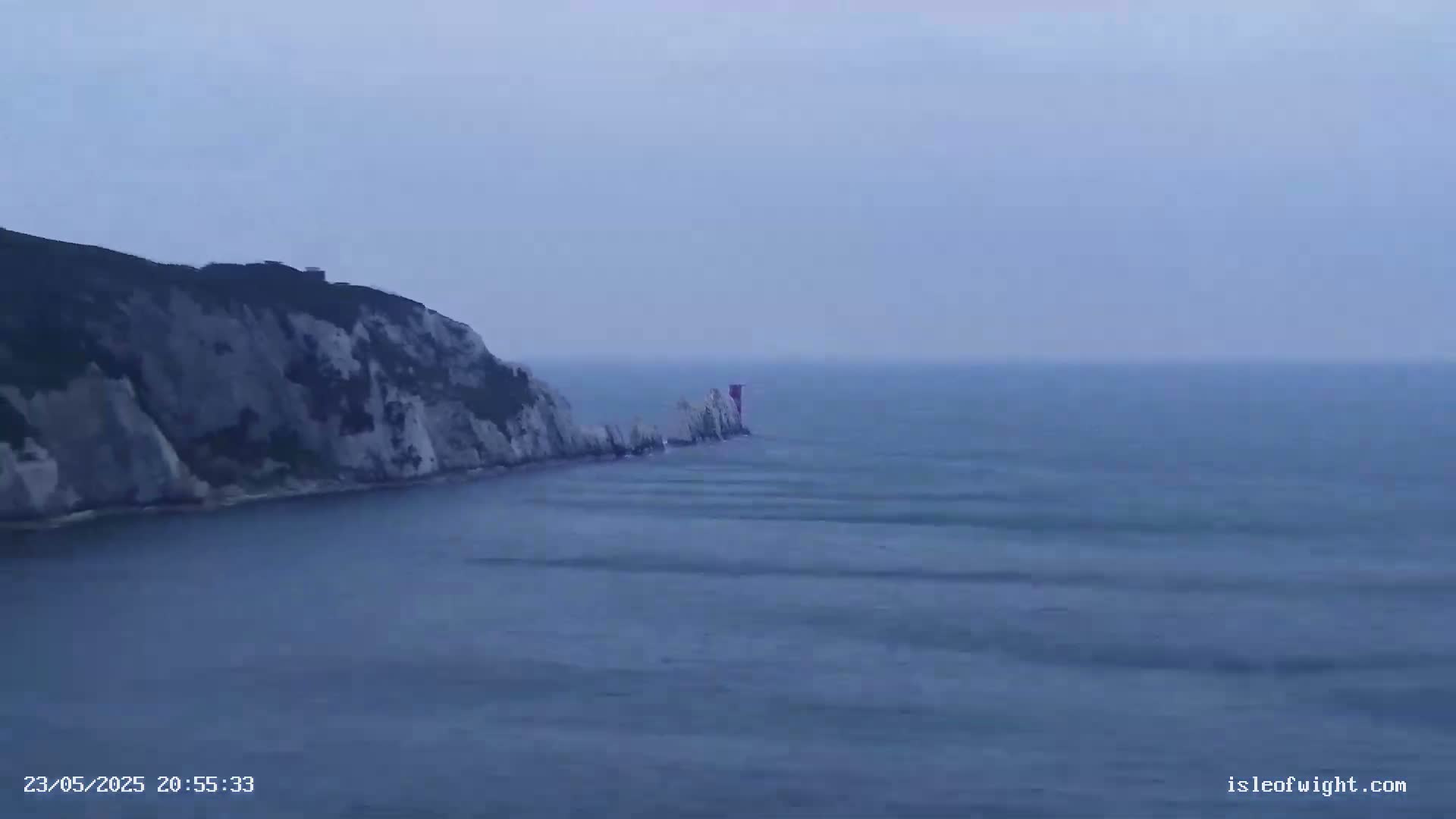 The Needles Isle of Wight & England Mainland View From Alum Bay Live Cam - Totland, Isle of Wight, South East, England, United Kingdom