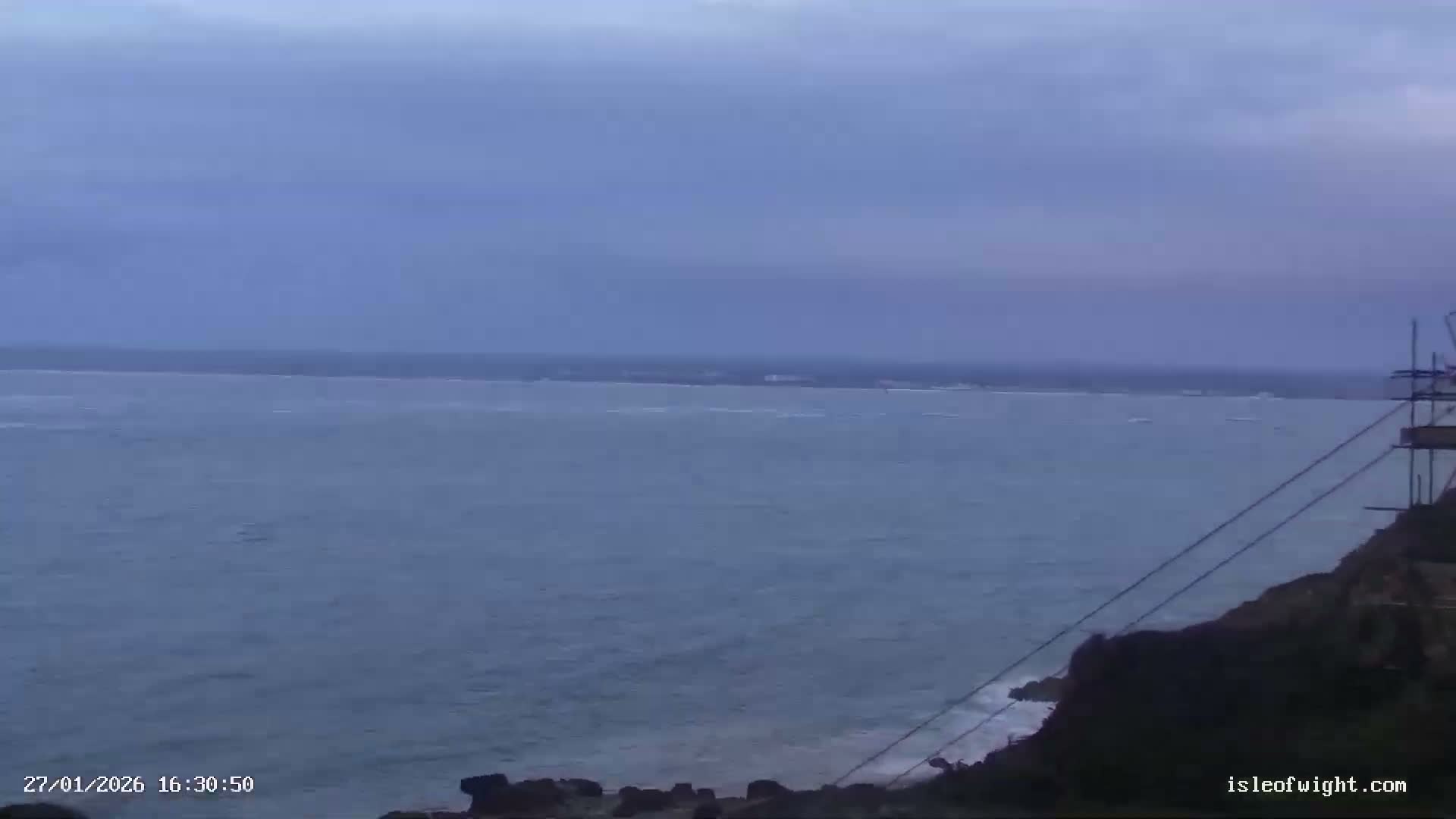 The Needles Isle of Wight & England Mainland View From Alum Bay Live Cam - Totland, Isle of Wight, South East, England, United Kingdom