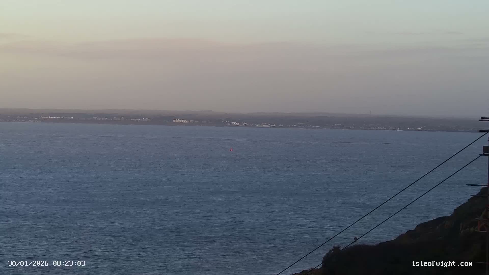 The Needles Isle of Wight & England Mainland View From Alum Bay Live Cam - Totland, Isle of Wight, South East, England, United Kingdom