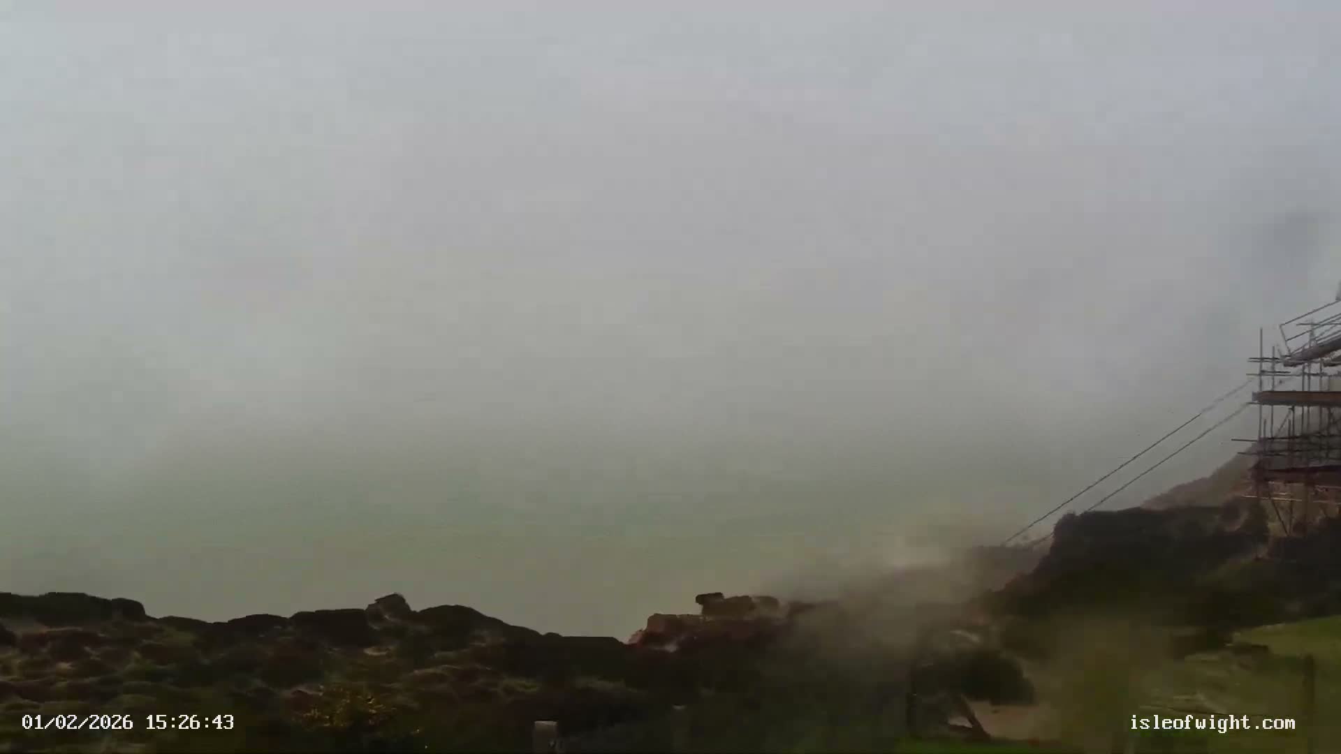 The Needles Isle of Wight & England Mainland View From Alum Bay Live Cam - Totland, Isle of Wight, South East, England, United Kingdom