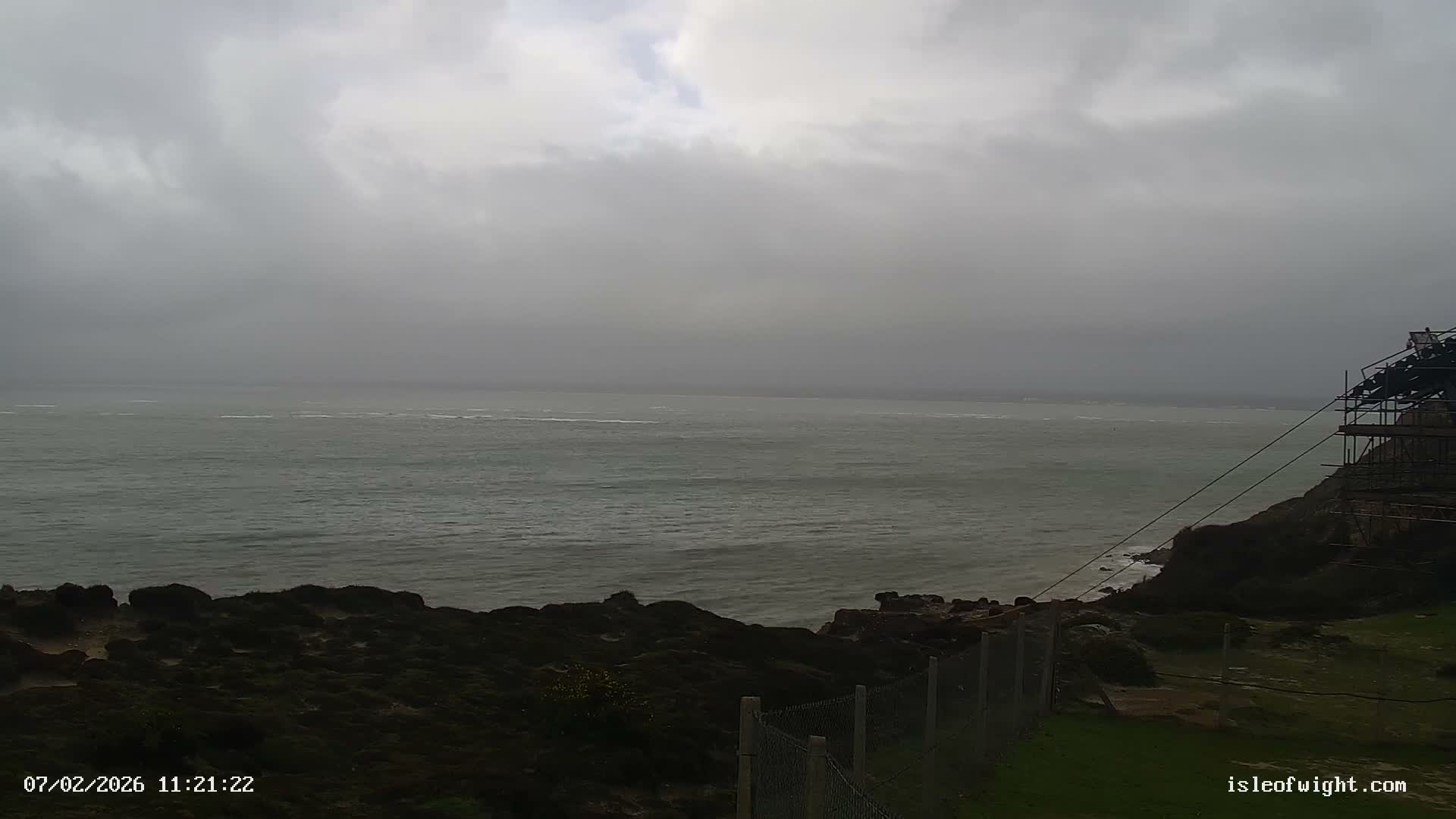 The Needles Isle of Wight & England Mainland View From Alum Bay Live Cam - Totland, Isle of Wight, South East, England, United Kingdom