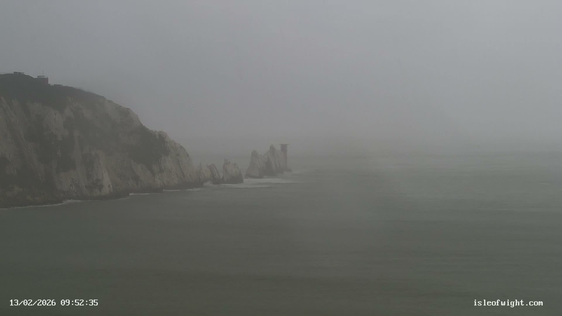 The Needles Isle of Wight & England Mainland View From Alum Bay Live Cam - Totland, Isle of Wight, South East, England, United Kingdom