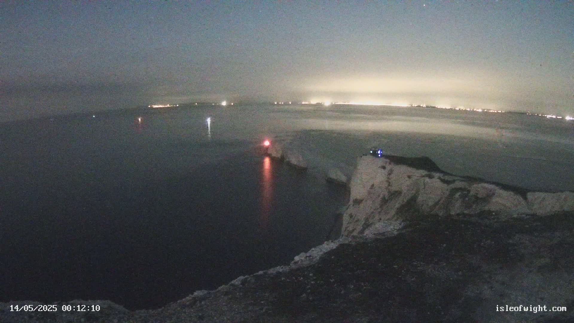 Isle of Wight, The Needles  Lighthouse Live Cam - Totland, Isle of Wight, South East, England, United Kingdom